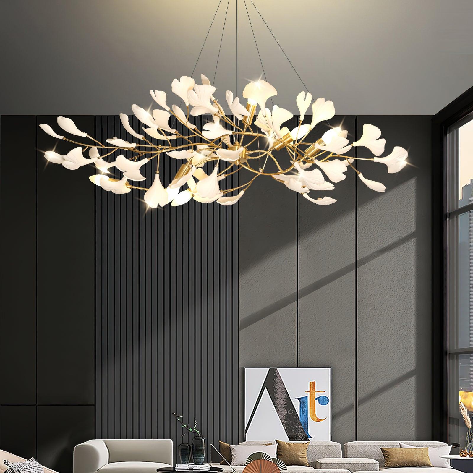Gingko Chandelier I - Blowlighting