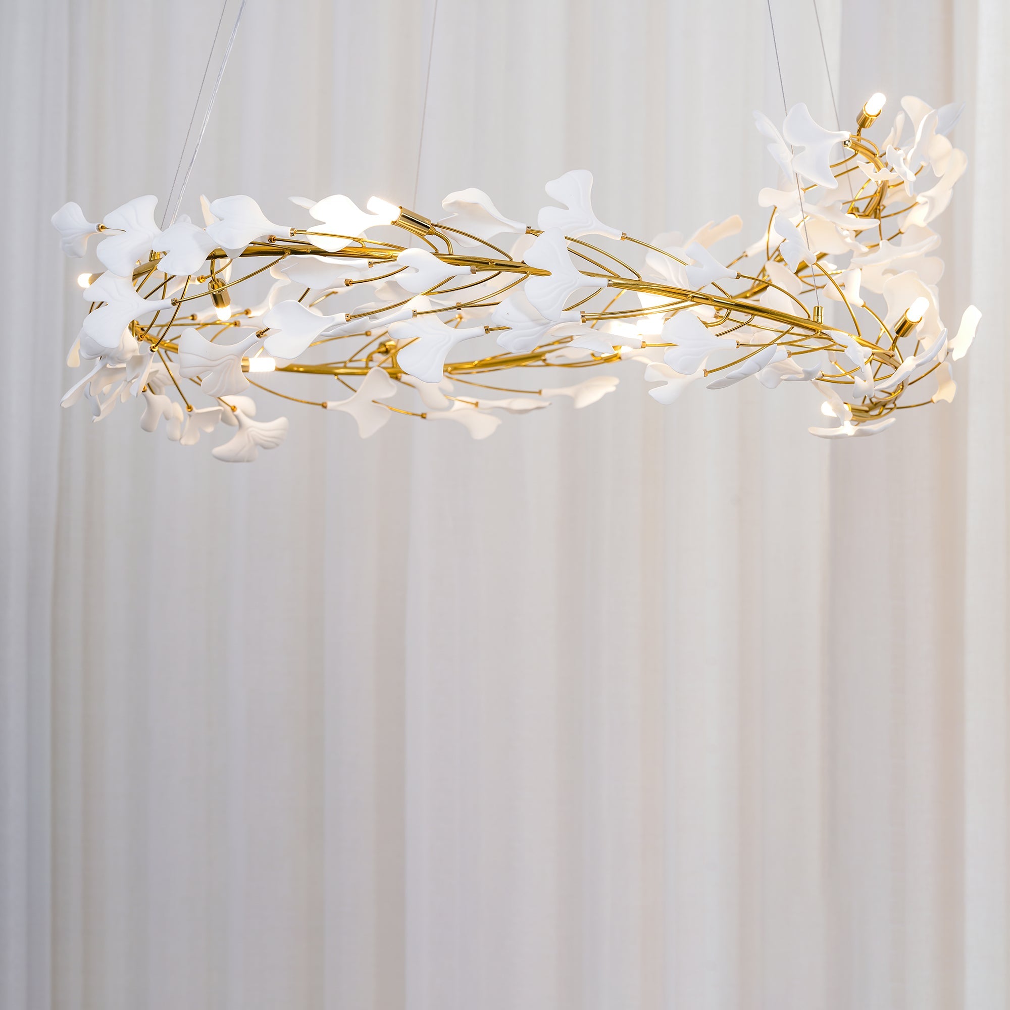 Gingko Chandelier U - Blowlighting