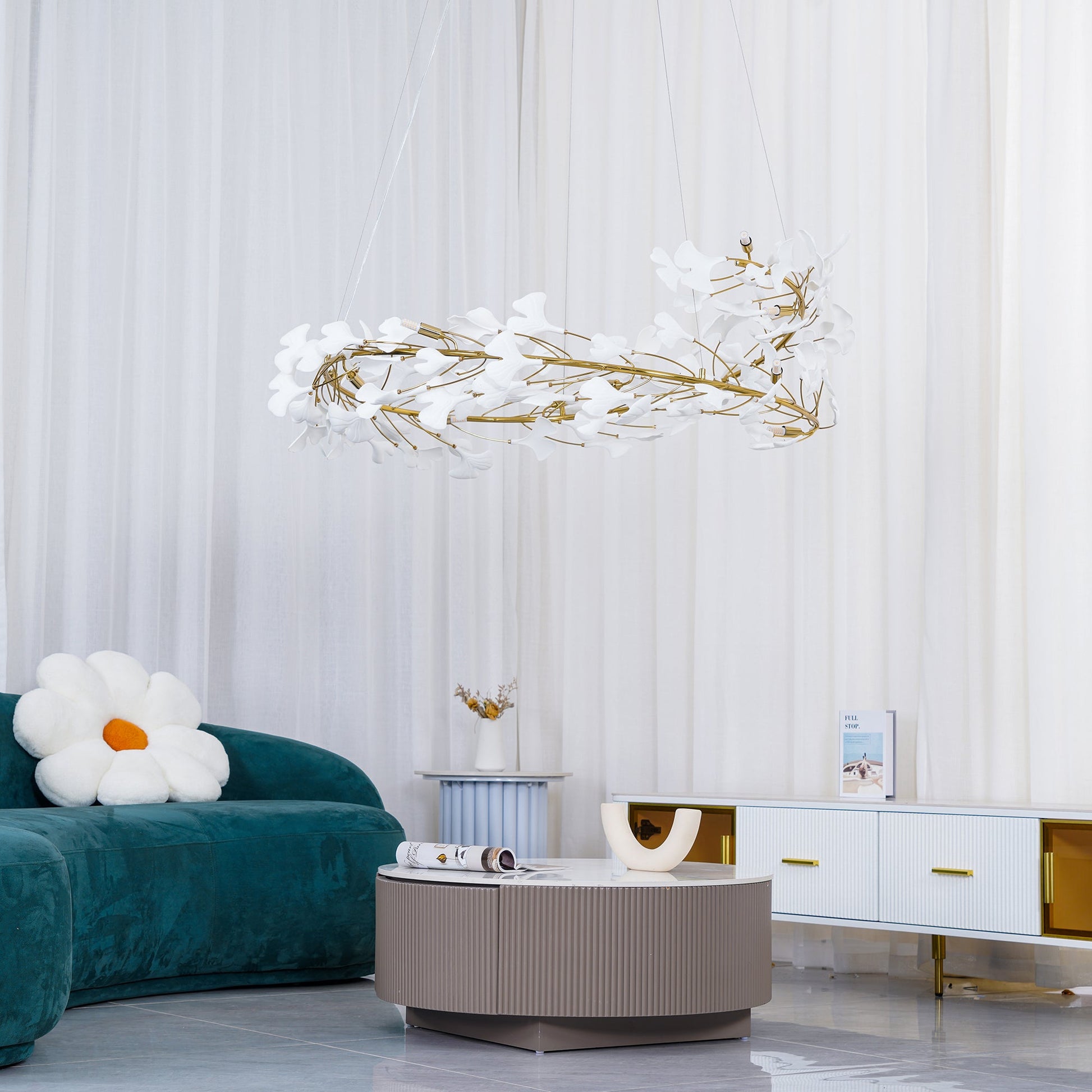Gingko Chandelier U - Blowlighting