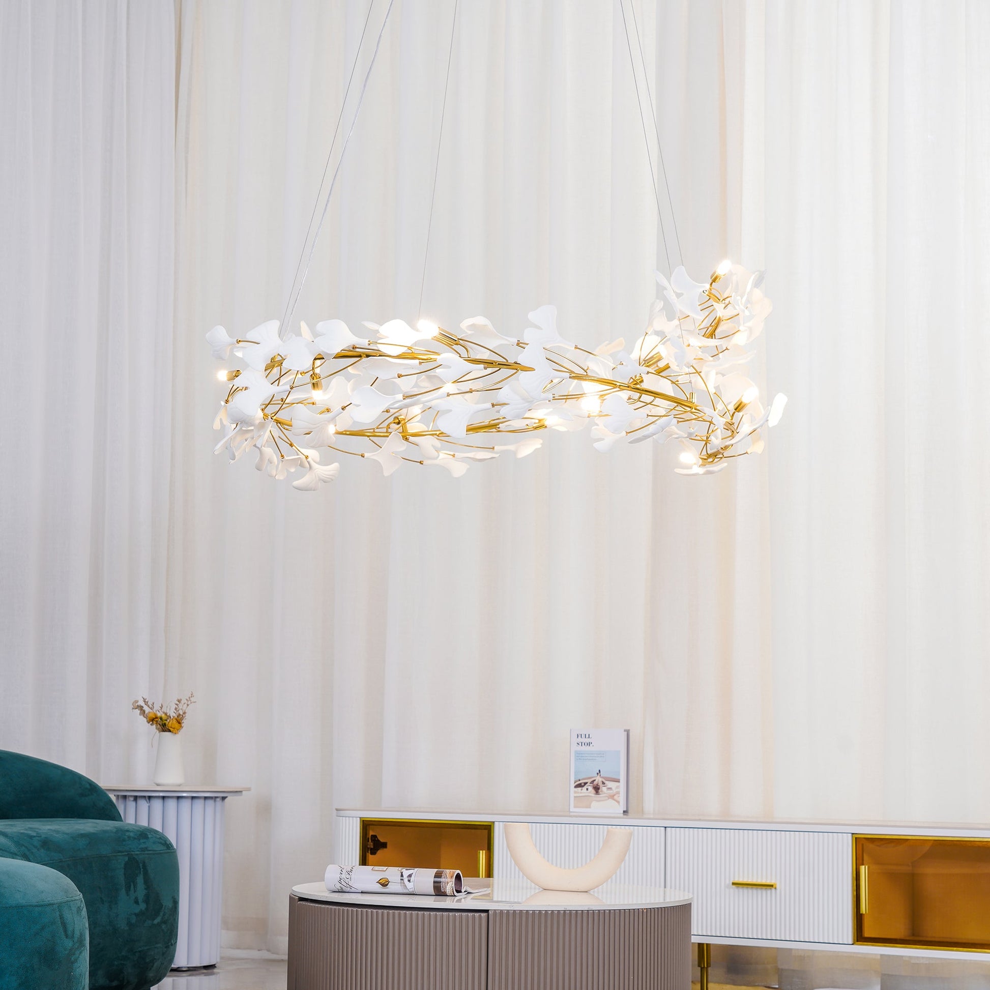 Gingko Chandelier U - Blowlighting