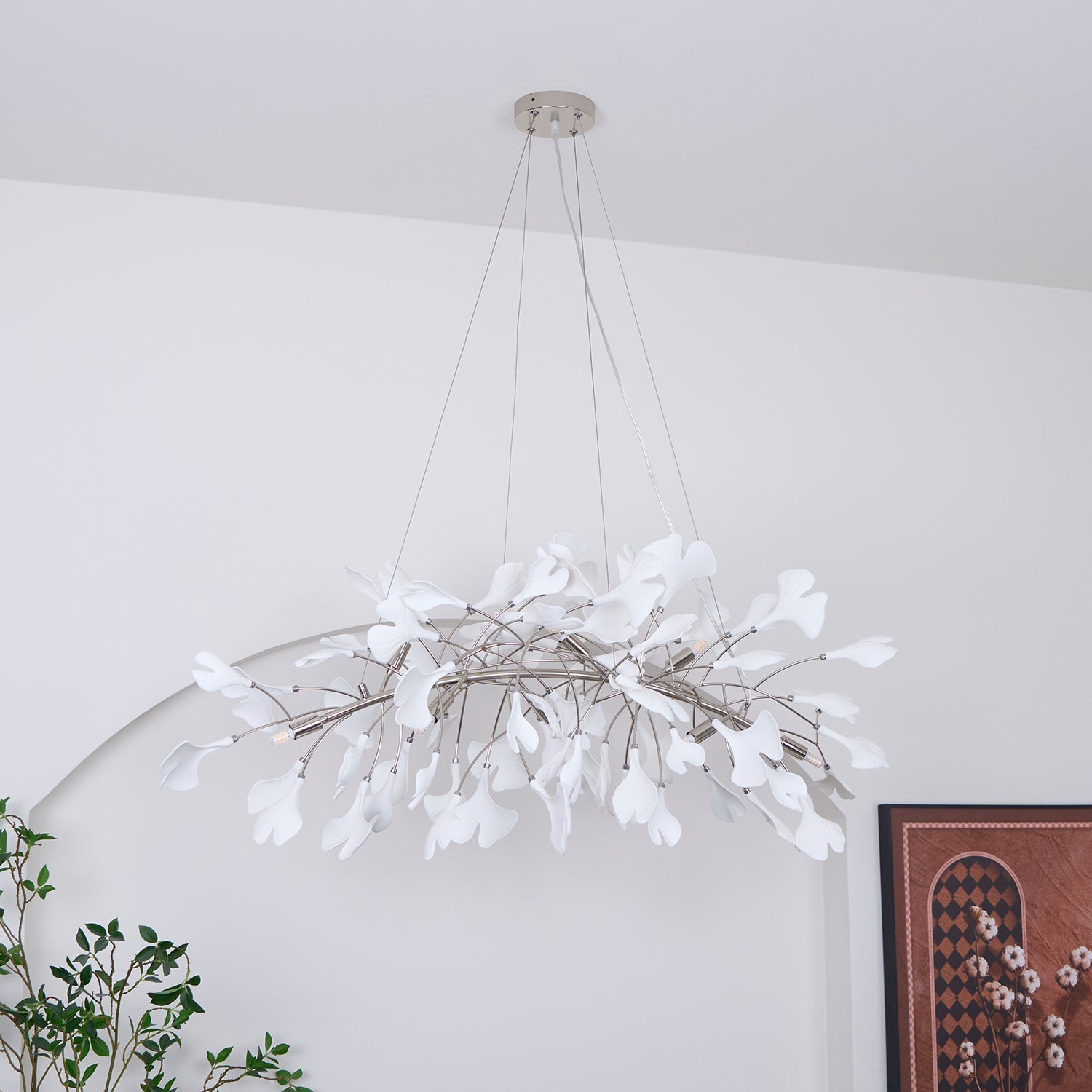 Gingko Chandelier N - Blowlighting
