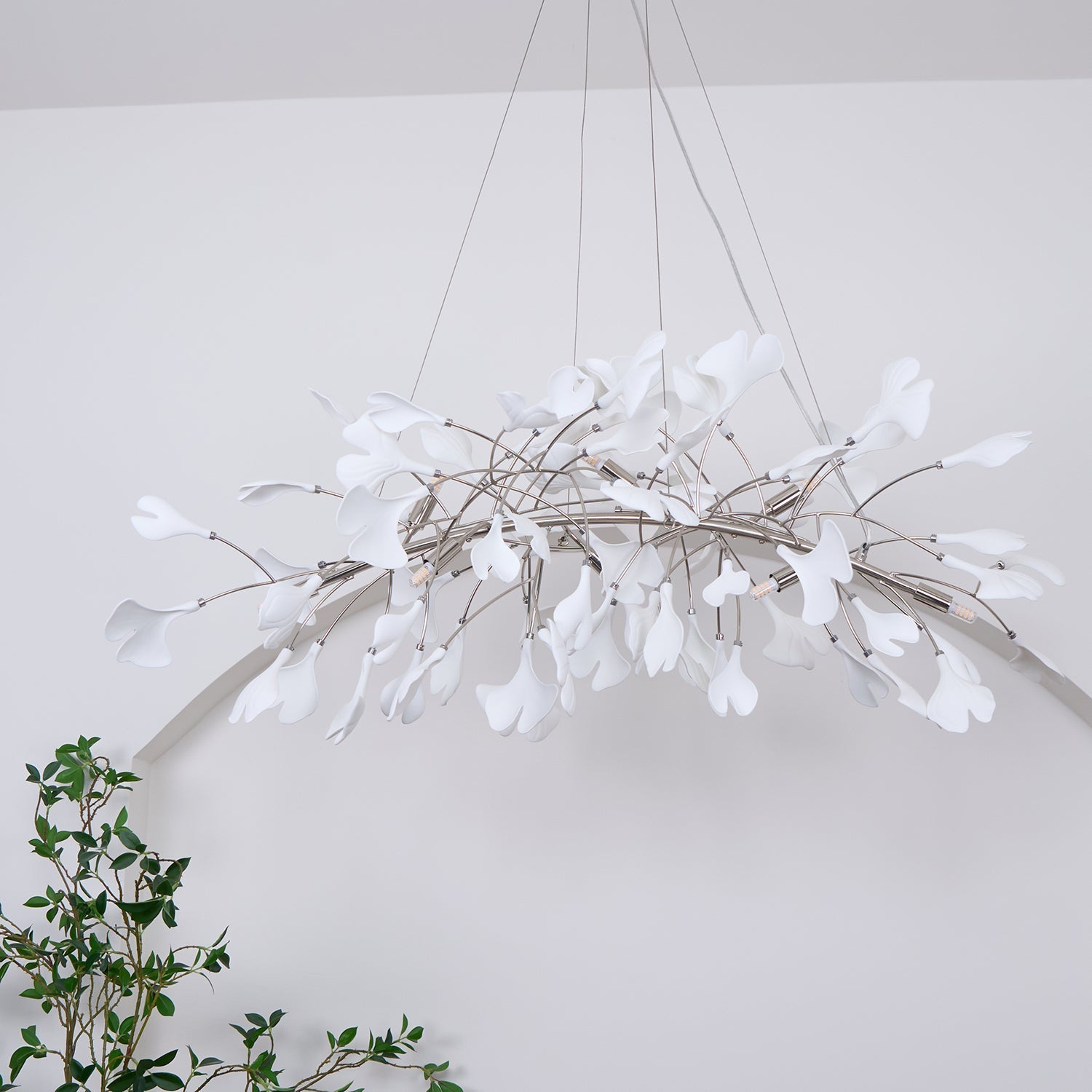 Gingko Chandelier N - Blowlighting