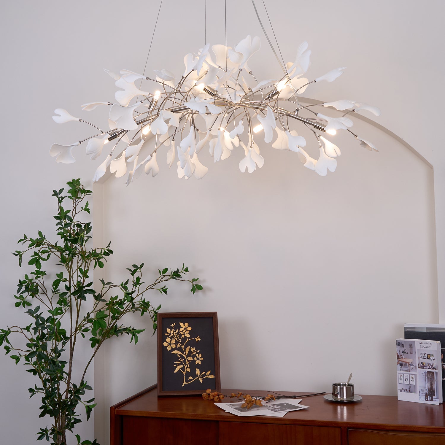 Gingko Chandelier N - Blowlighting