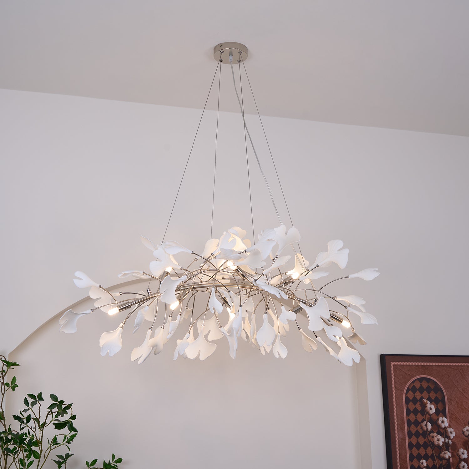 Gingko Chandelier N - Blowlighting