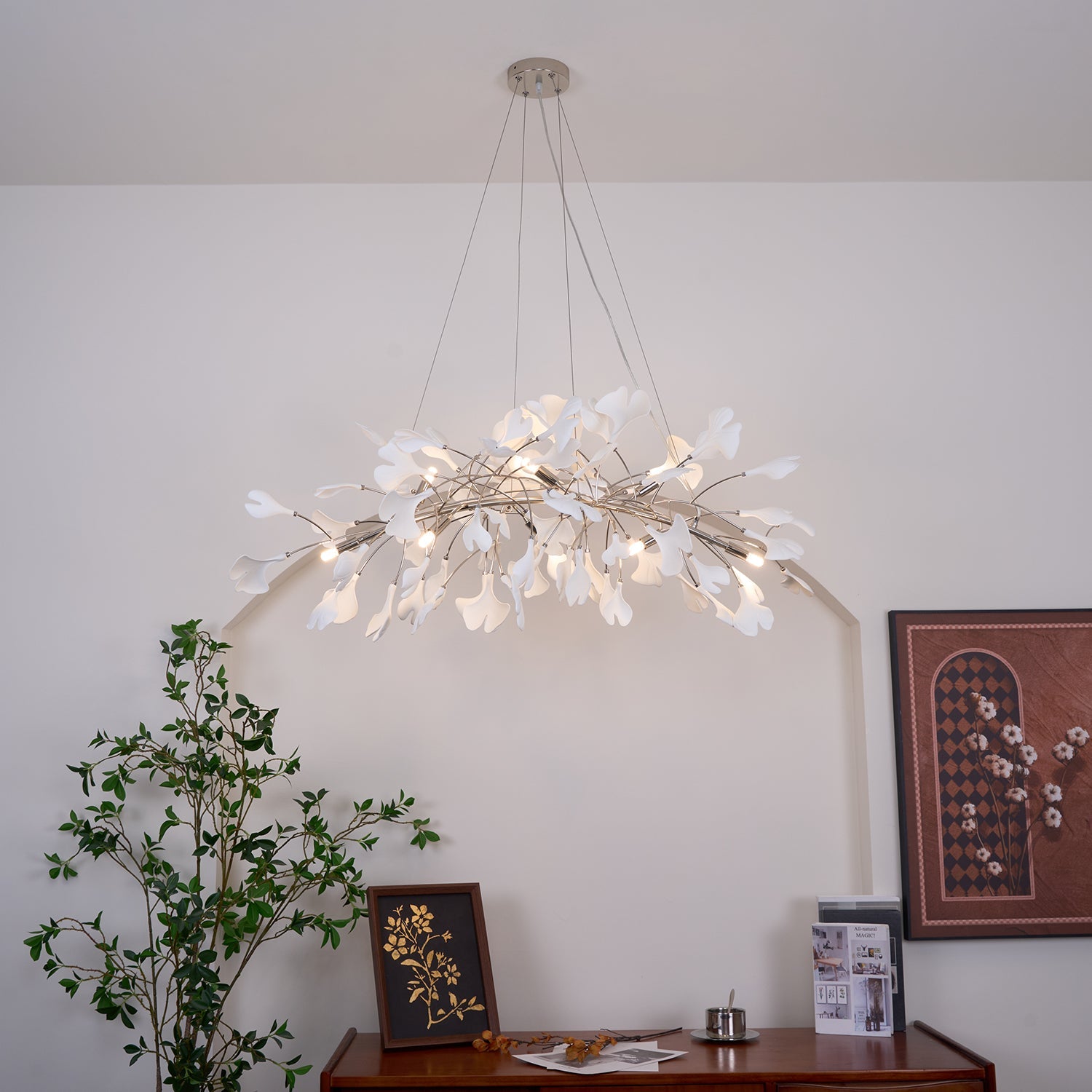 Gingko Chandelier N - Blowlighting