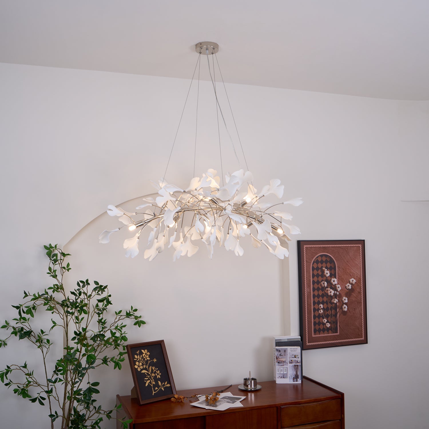 Gingko Chandelier N - Blowlighting