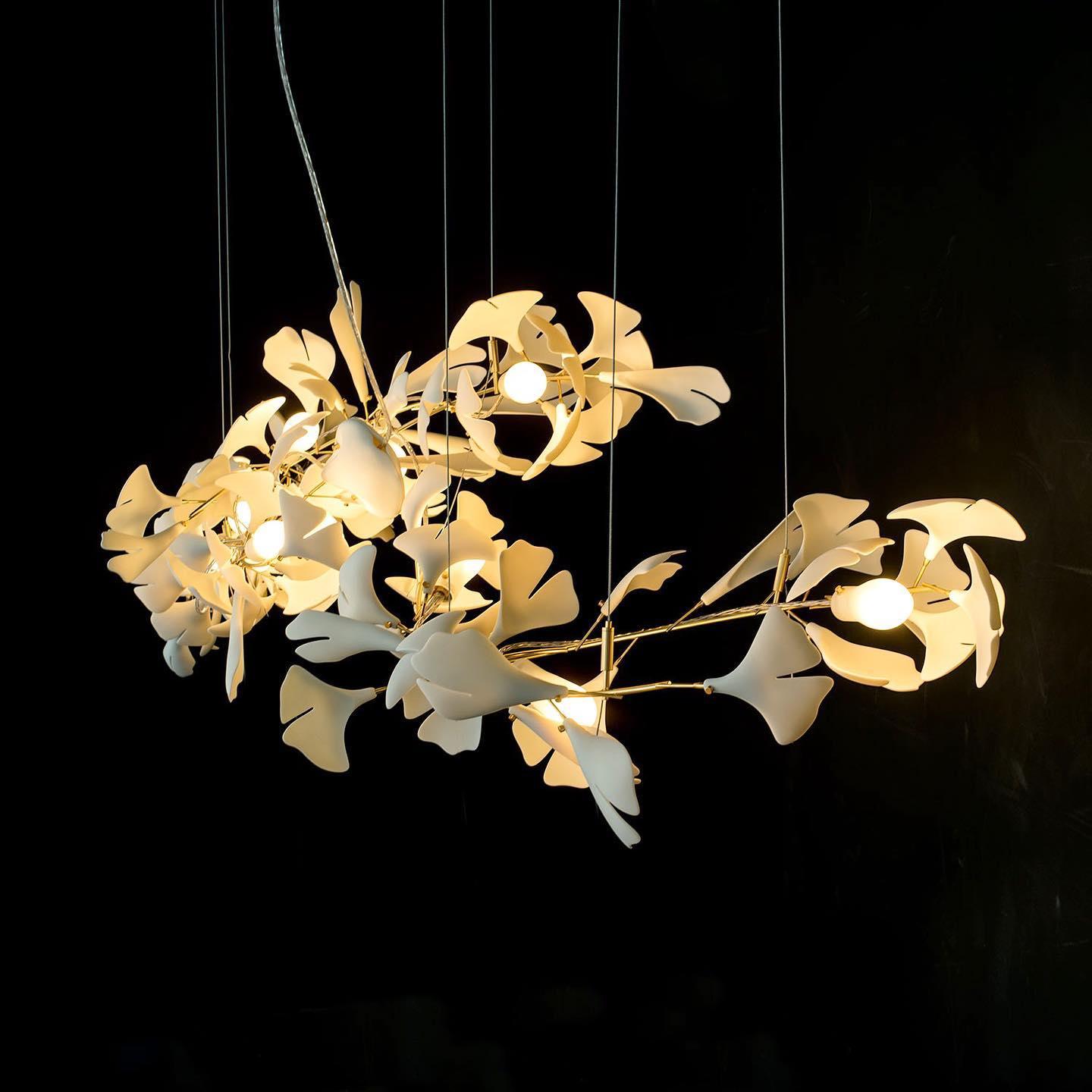 Gingko Chandelier A - Blowlighting