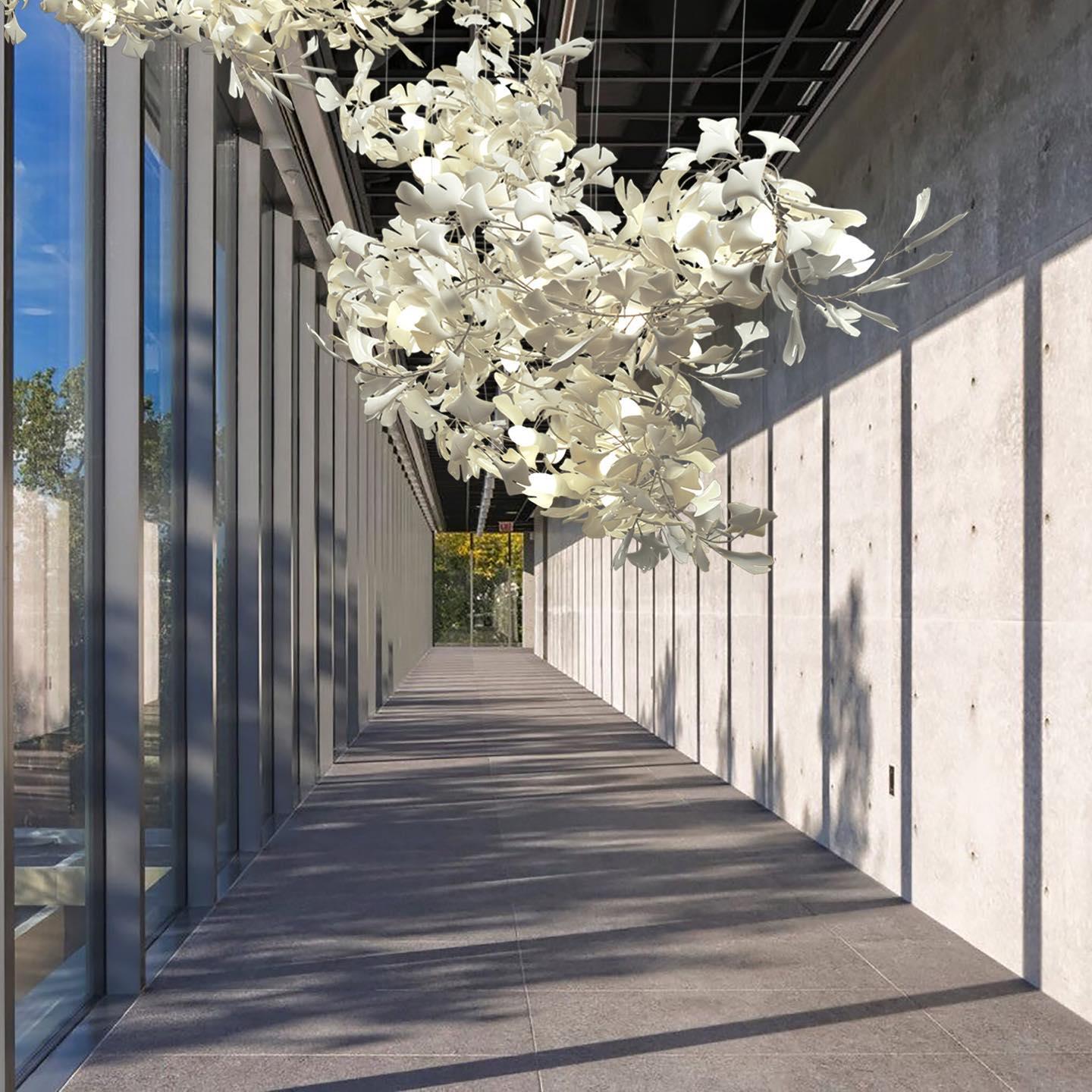 Gingko Chandelier A - Blowlighting