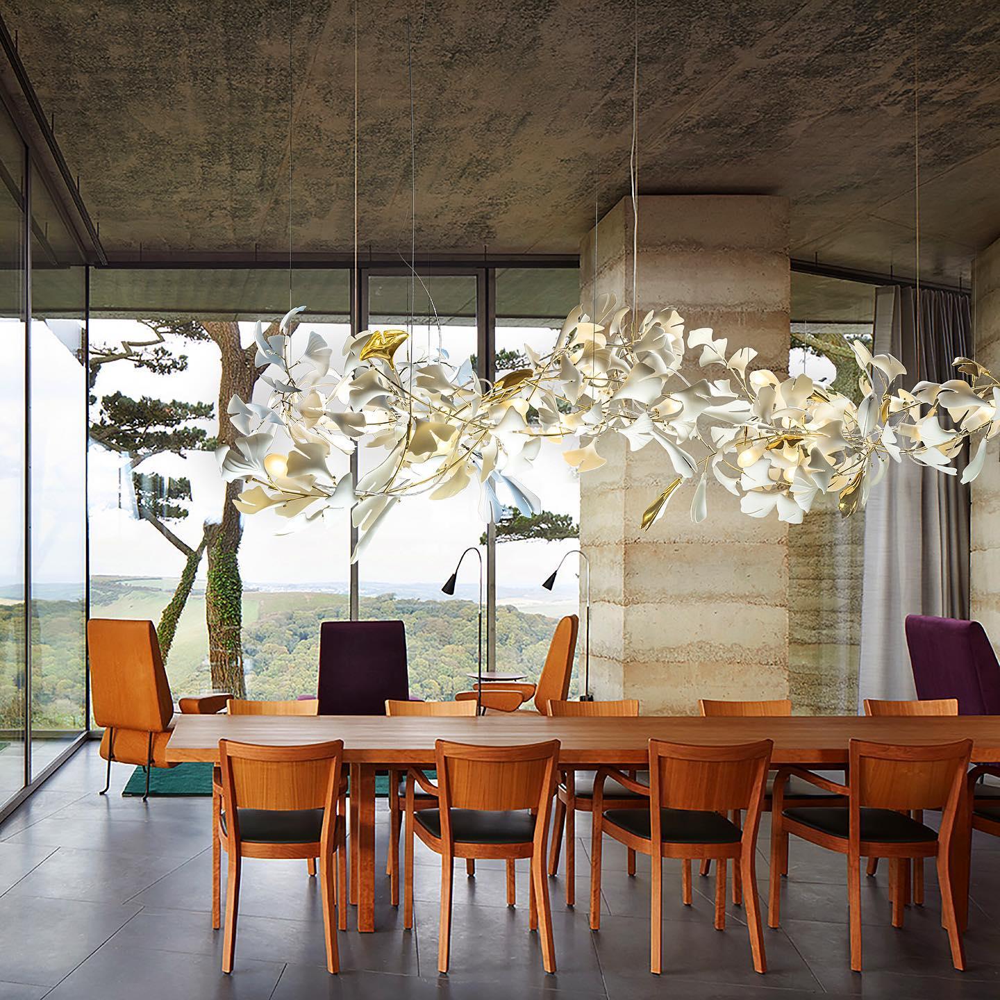 Gingko Chandelier A - Blowlighting