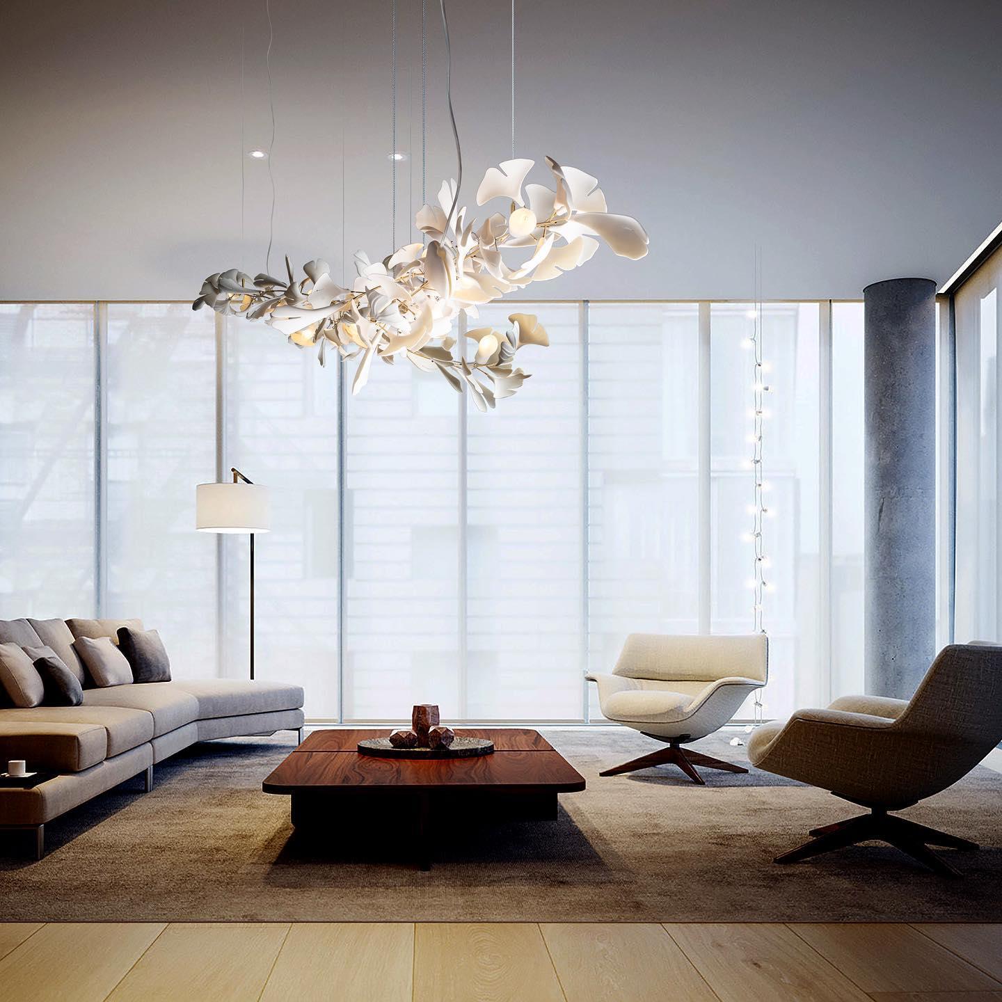 Gingko Chandelier A - Blowlighting