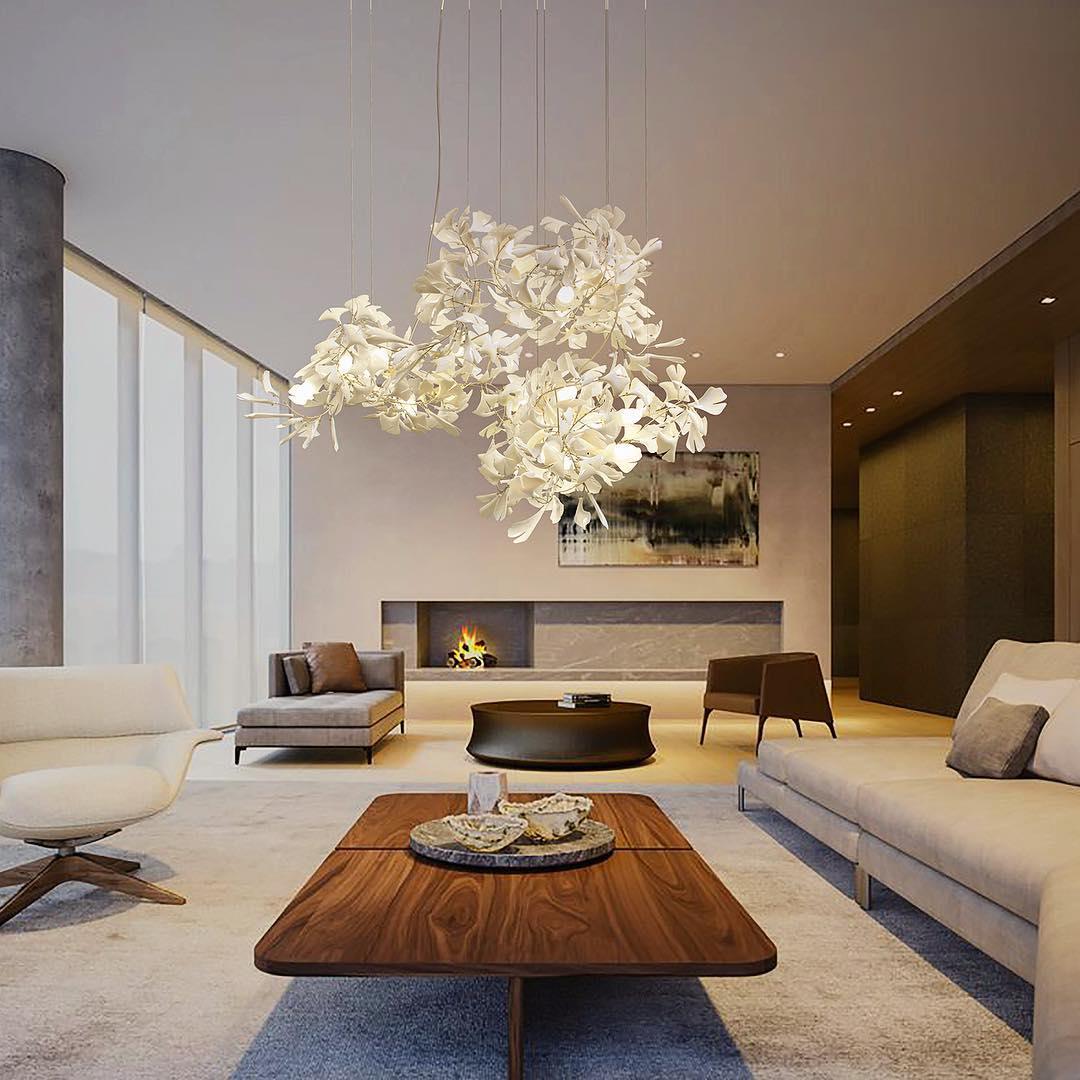 Gingko Chandelier A - Blowlighting