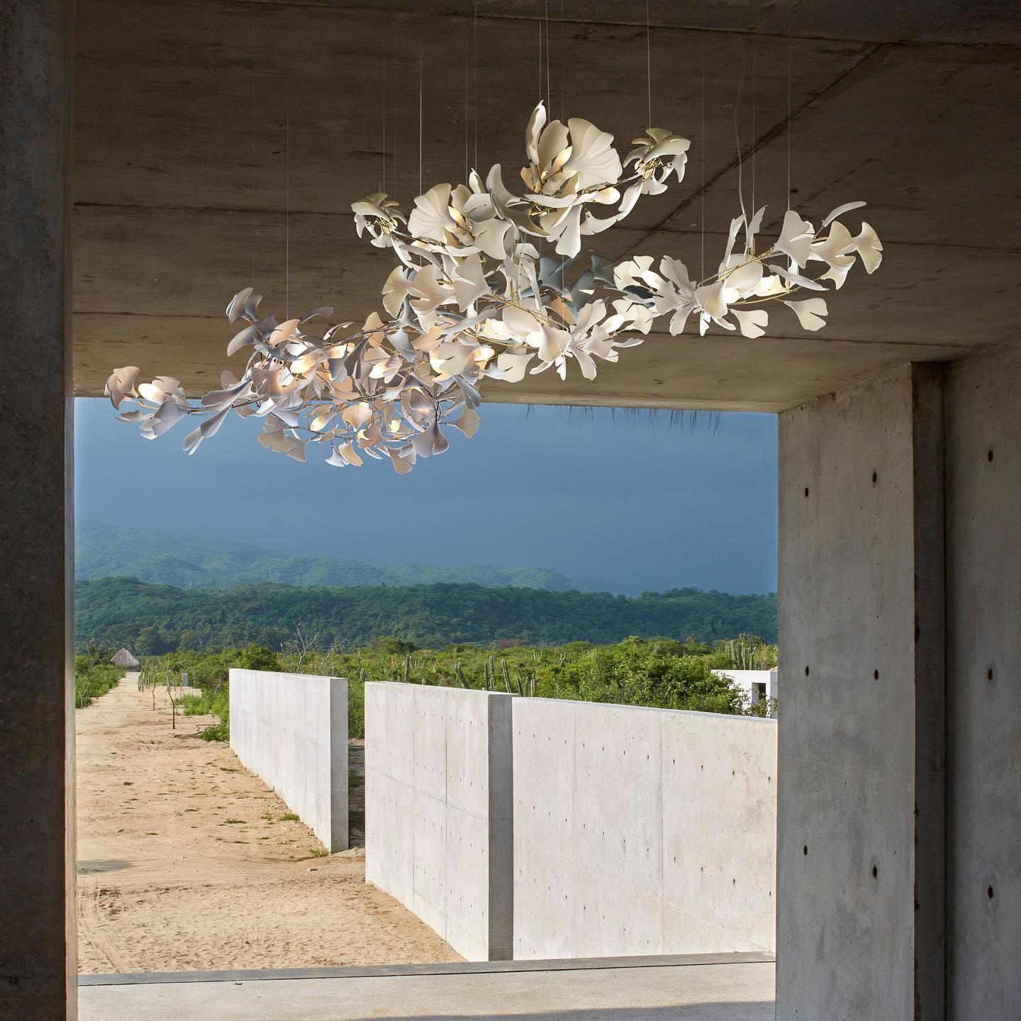 Gingko Chandelier A - Blowlighting
