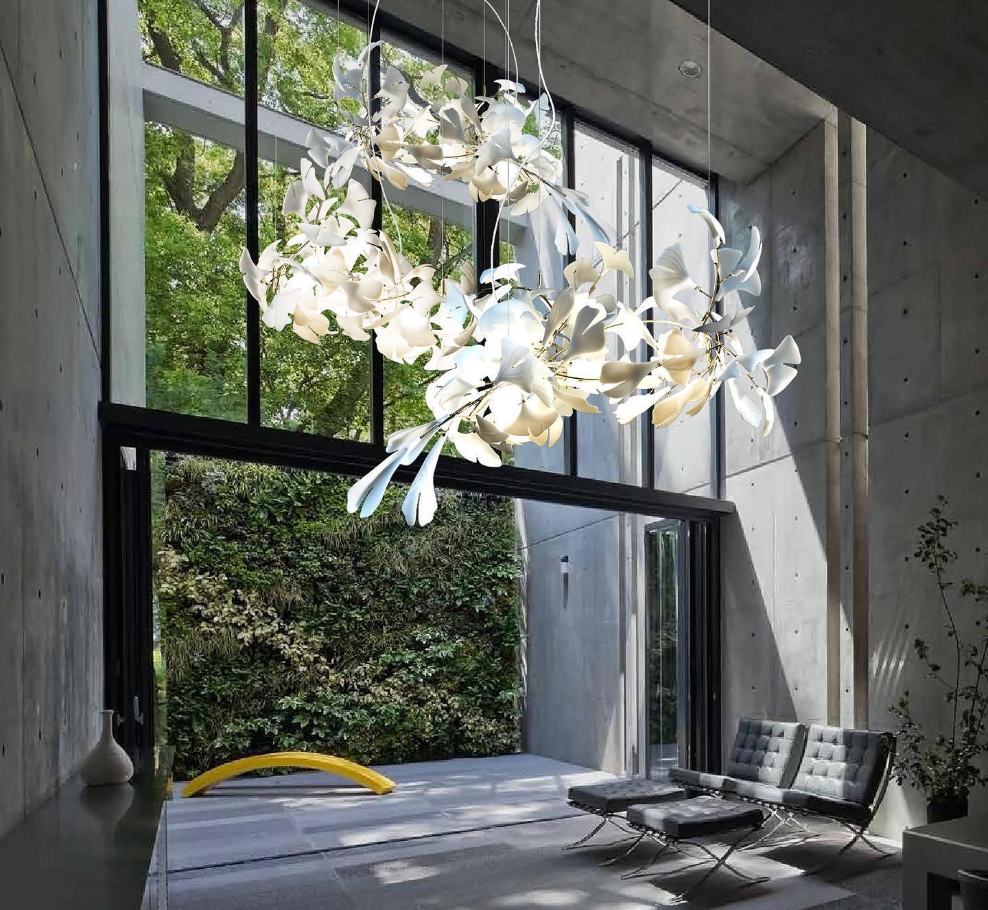 Gingko Chandelier A - Blowlighting