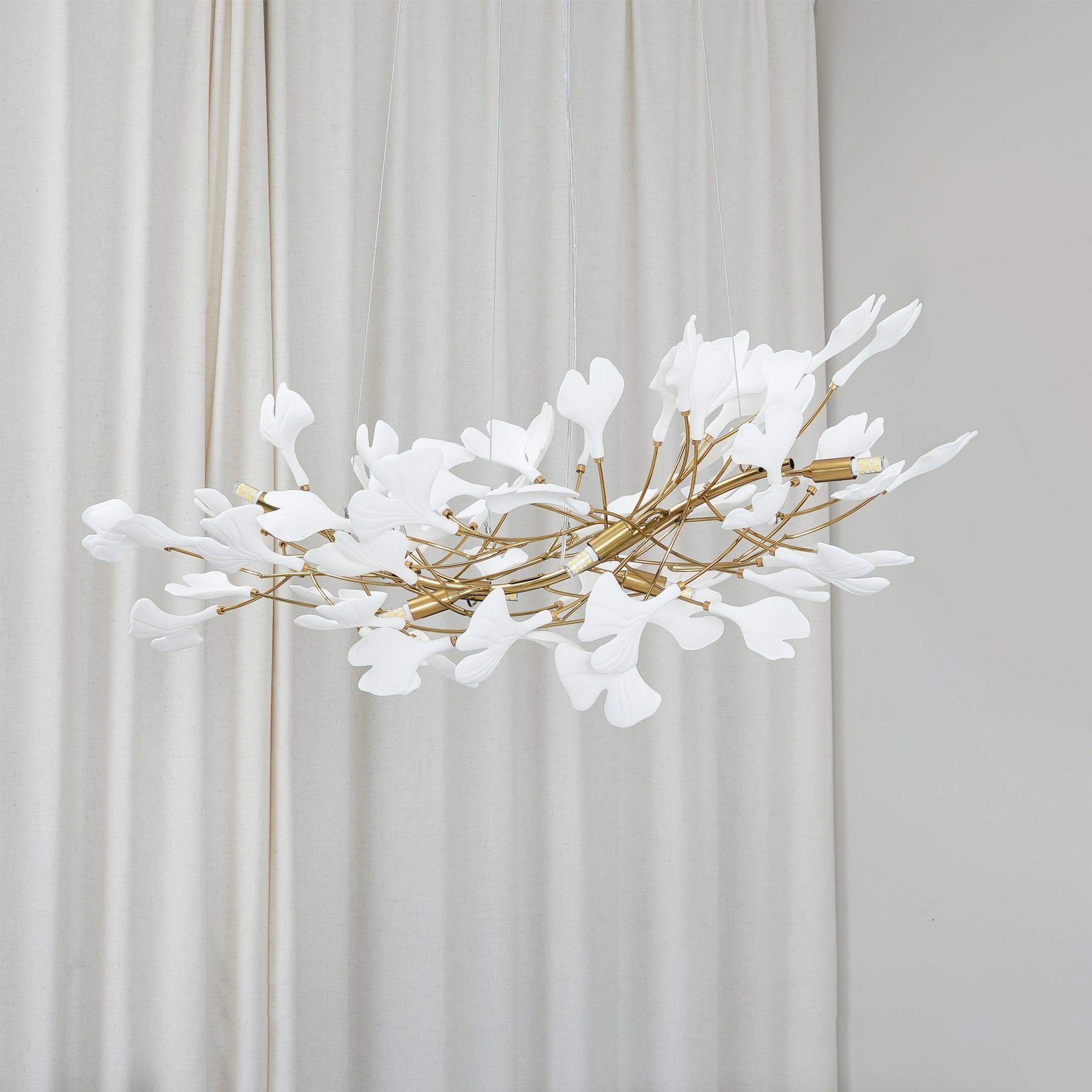 Gingko Chandelier B - Blowlighting