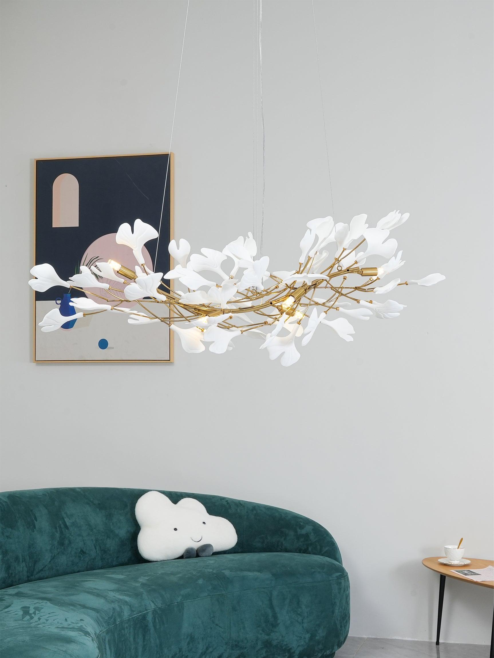 Gingko Chandelier B - Blowlighting