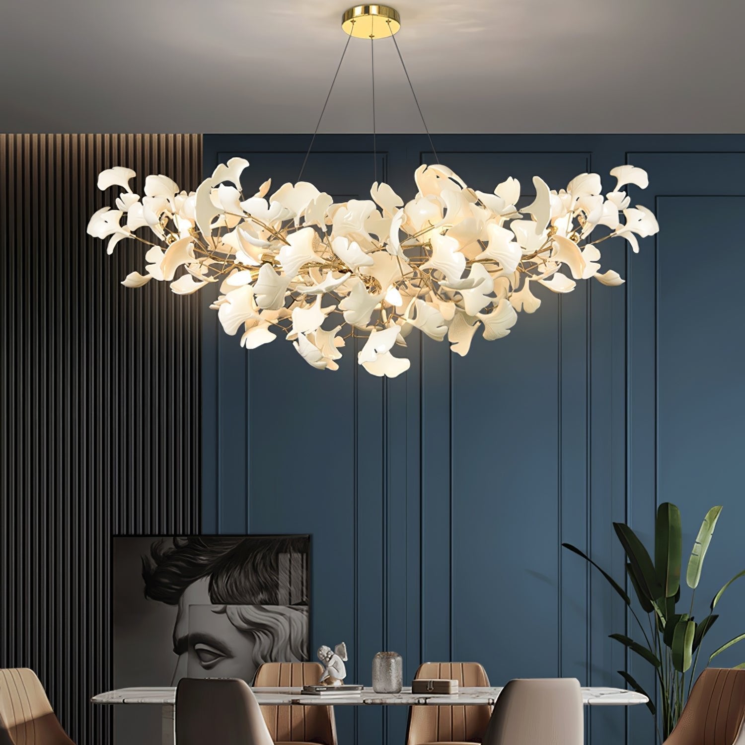 Gingko Chandelier B - Blowlighting
