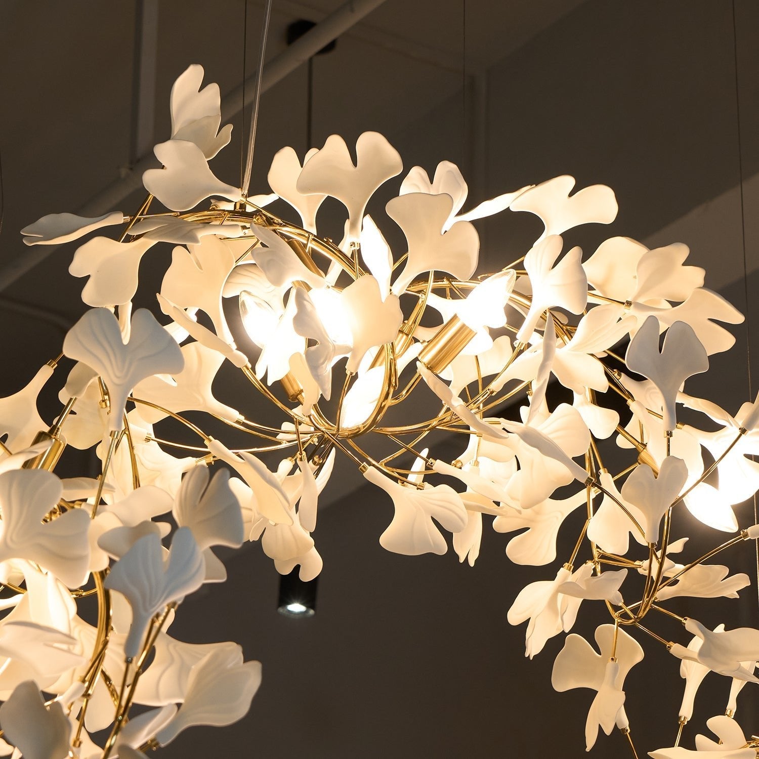 Gingko Chandelier C - Blowlighting