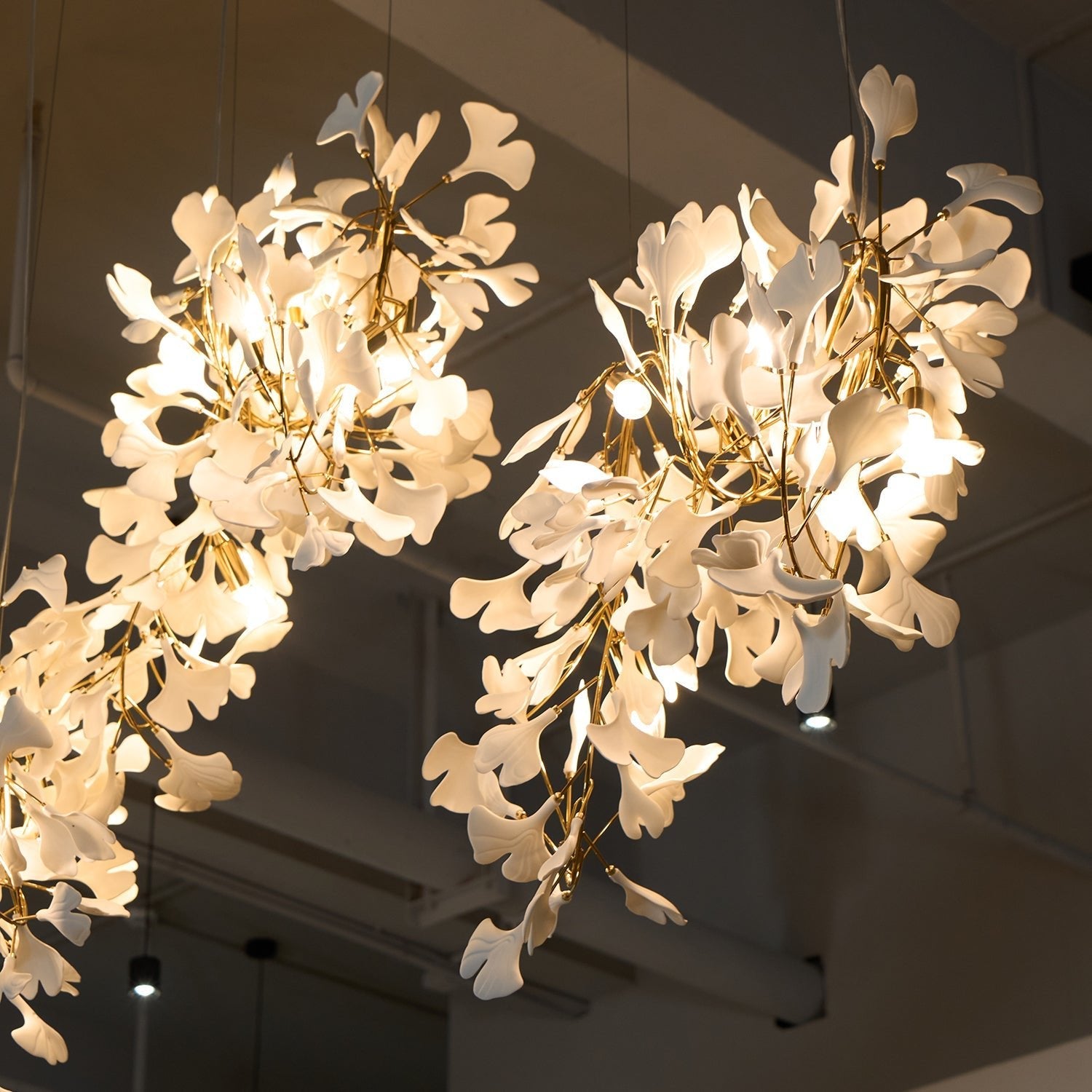 Gingko Chandelier C - Blowlighting