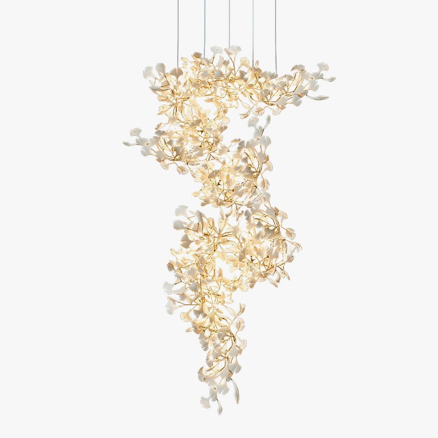 Gingko Chandelier F - Blowlighting