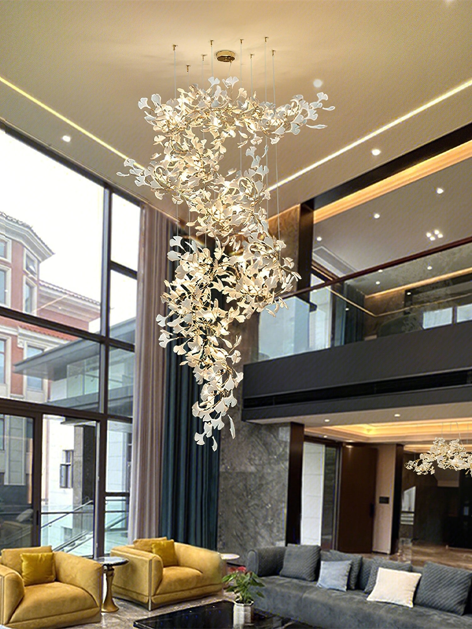 Gingko Chandelier F - Blowlighting