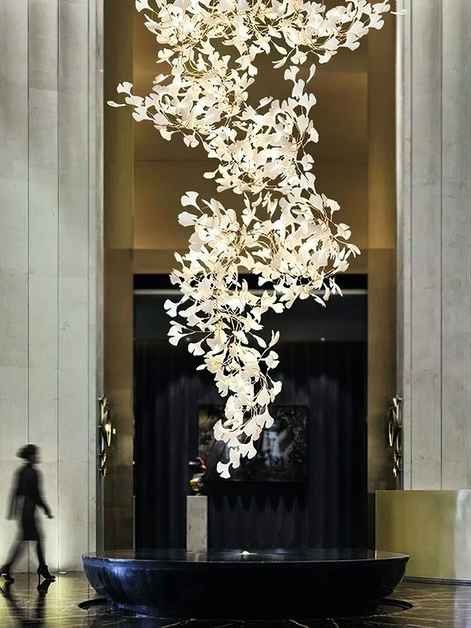 Gingko Chandelier F - Blowlighting