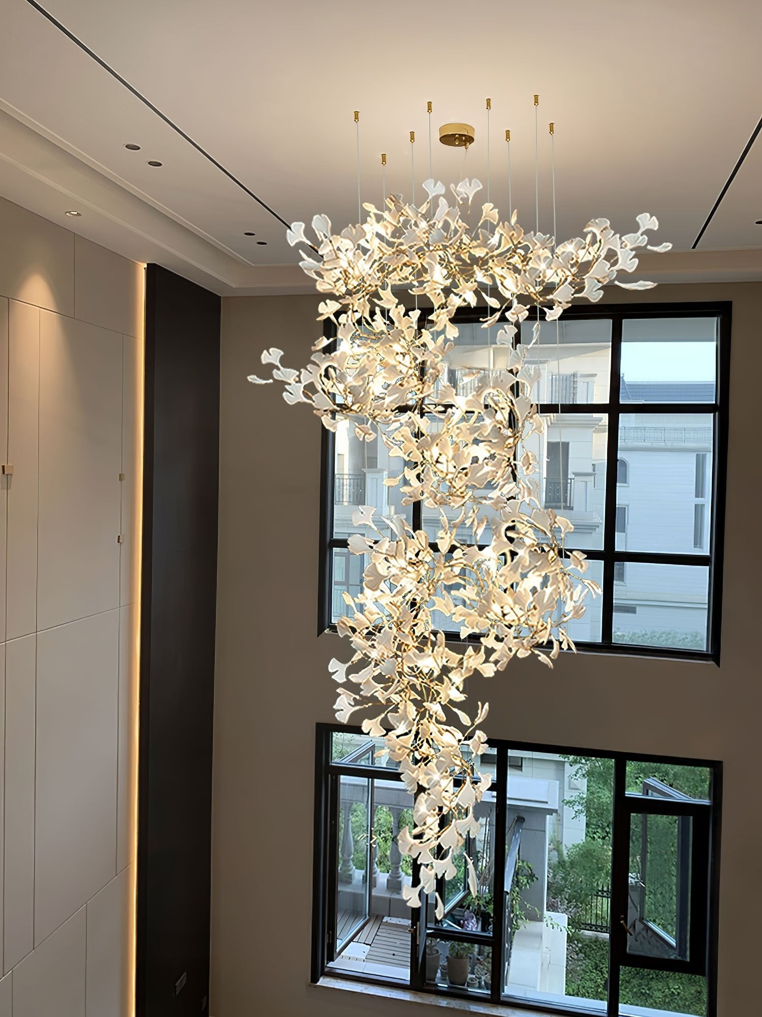 Gingko Chandelier F - Blowlighting