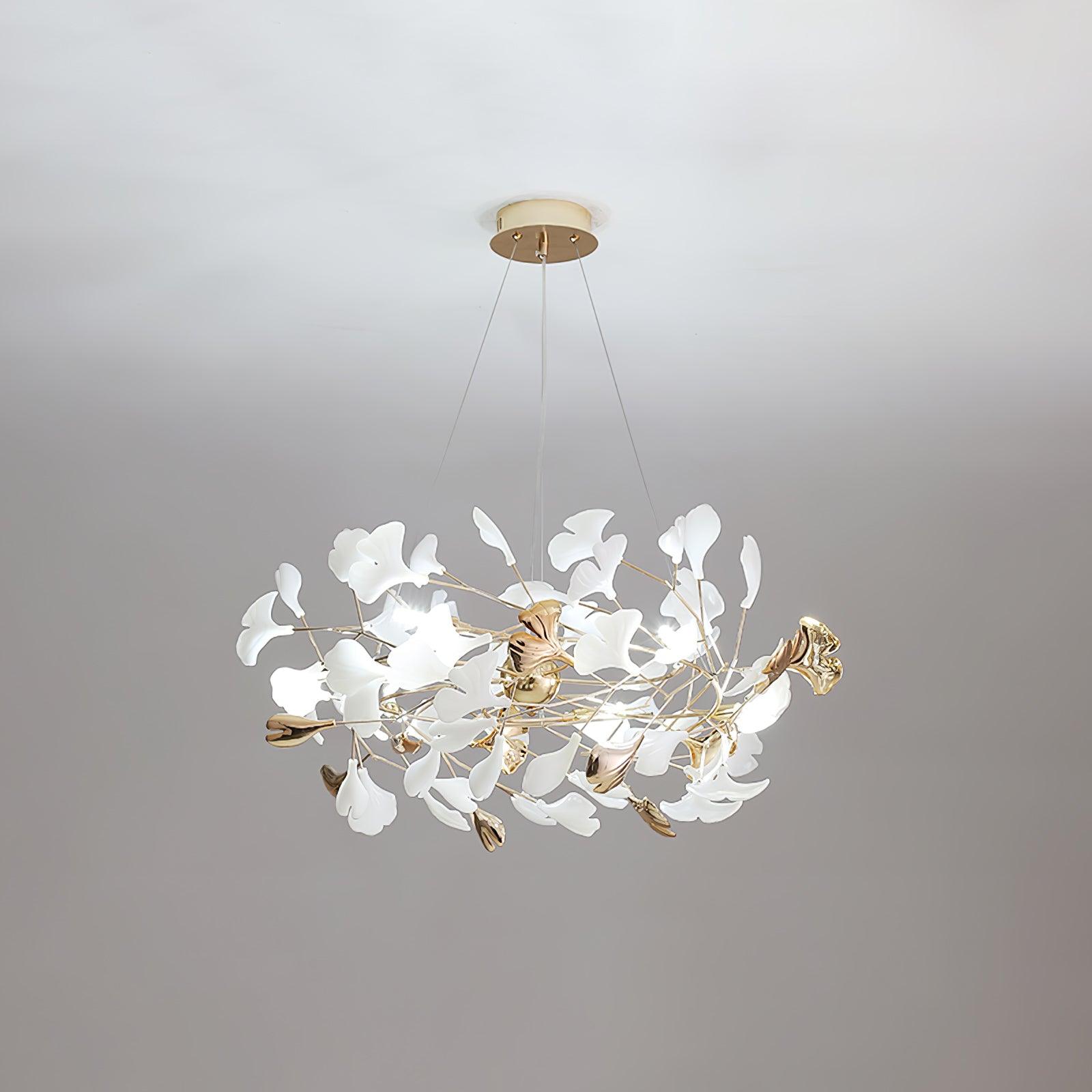 Gingko Chandelier H - Blowlighting