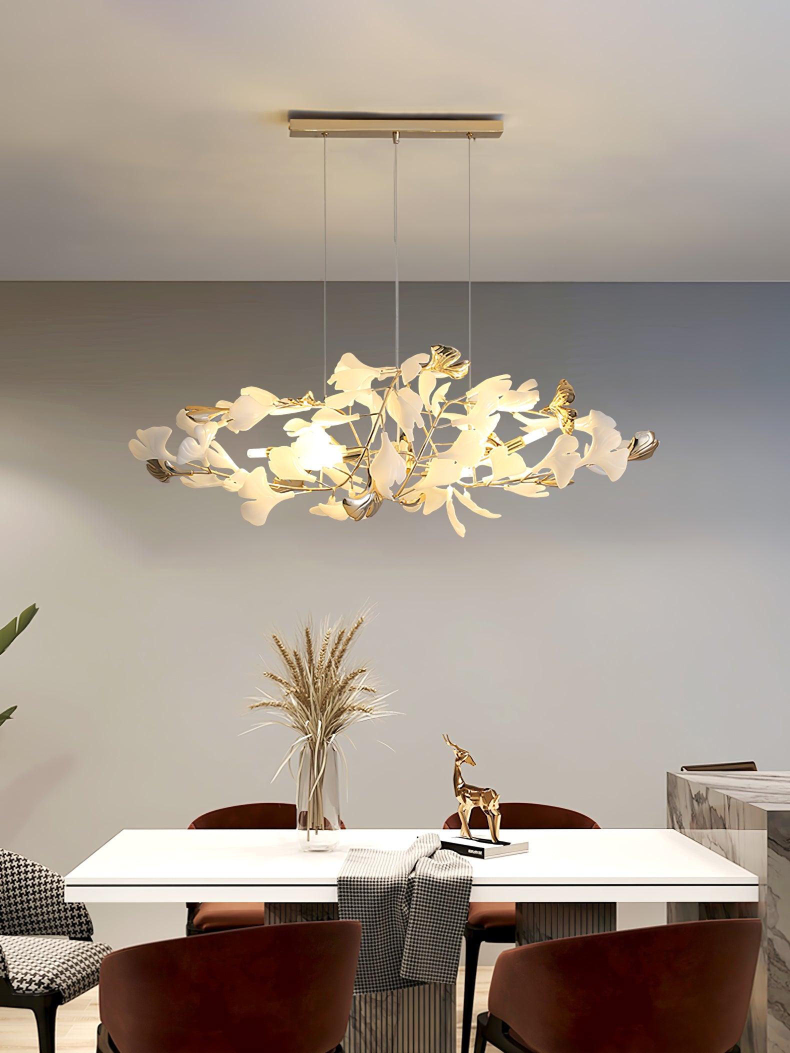 Gingko Chandelier H - Blowlighting