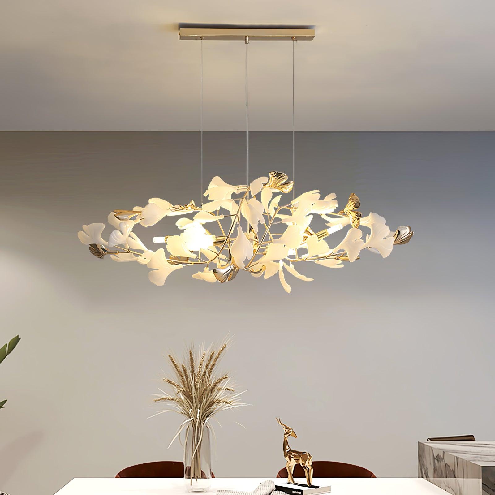 Gingko Chandelier H - Blowlighting