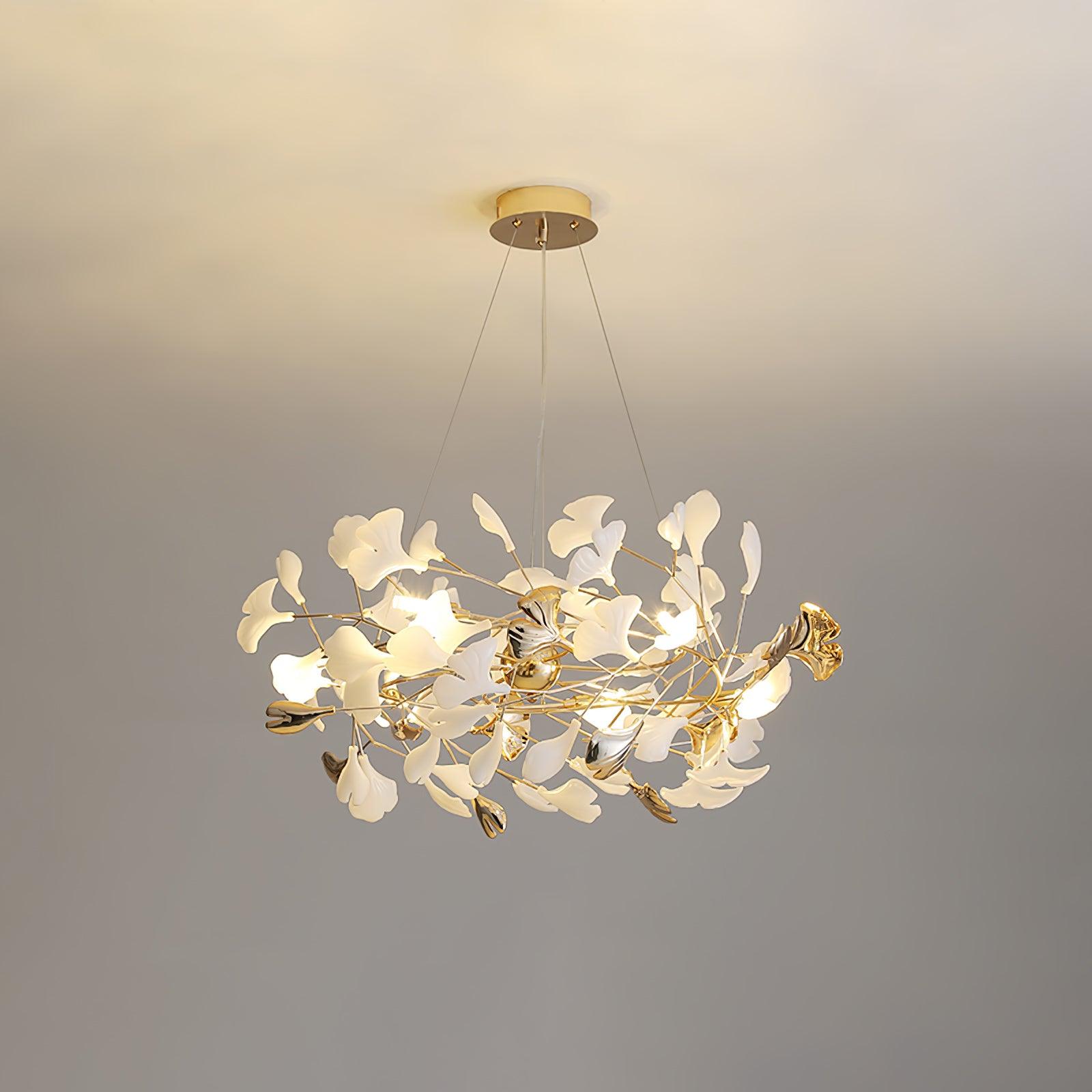 Gingko Chandelier H - Blowlighting