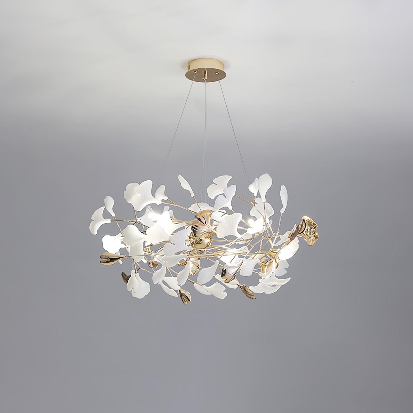 Gingko Chandelier H - Blowlighting