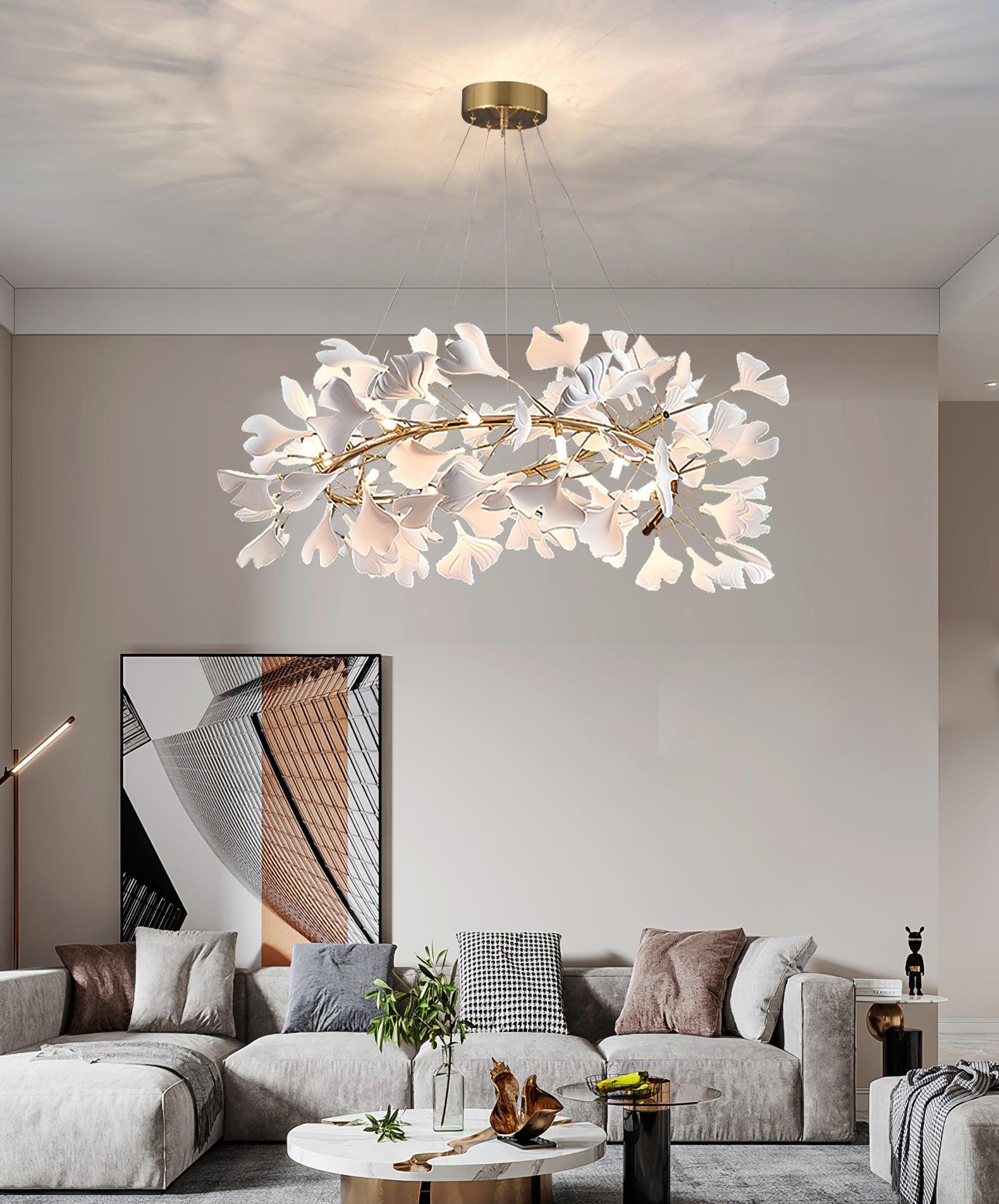 Gingko Chandelier U - Blowlighting