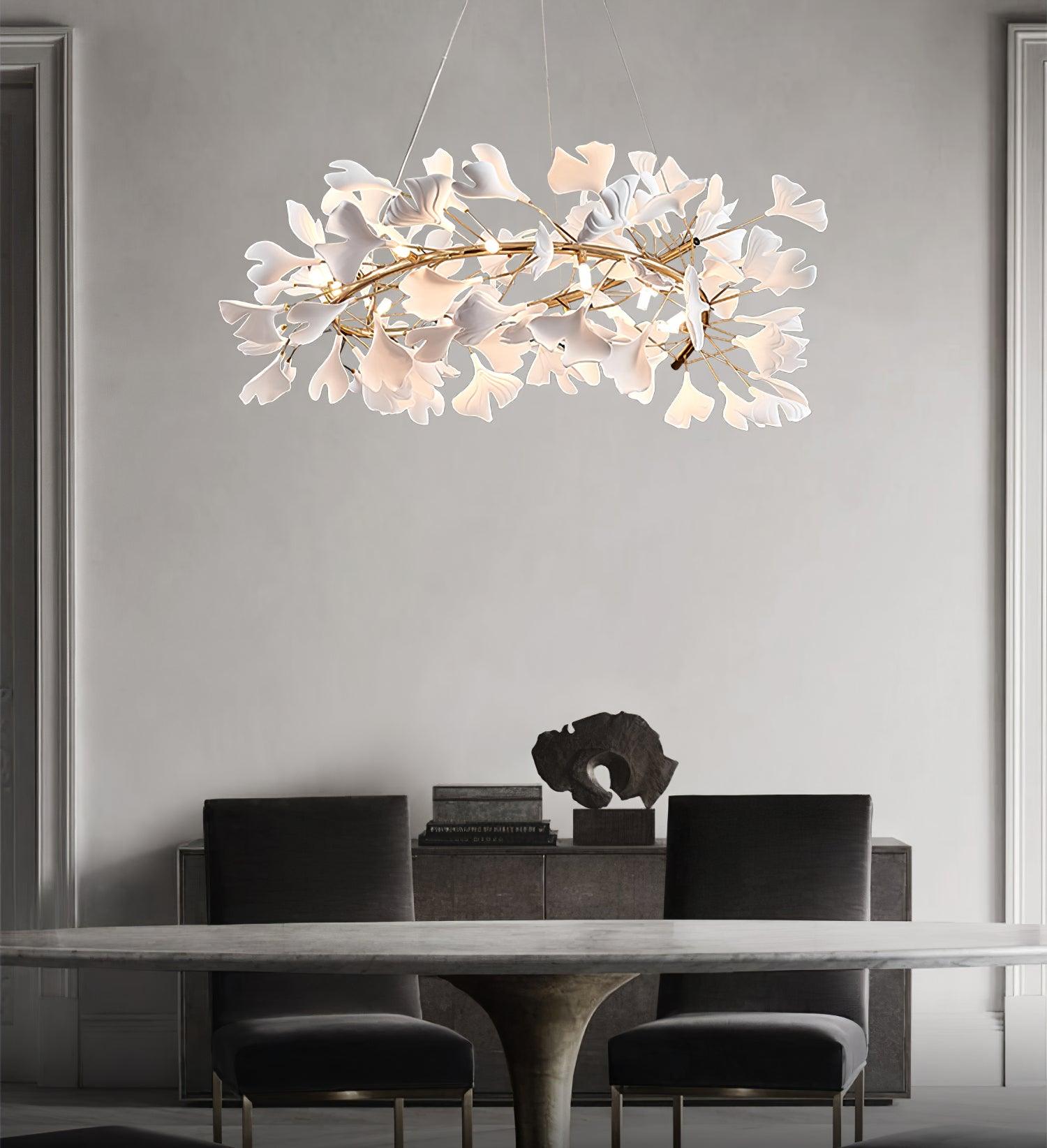 Gingko Chandelier U - Blowlighting