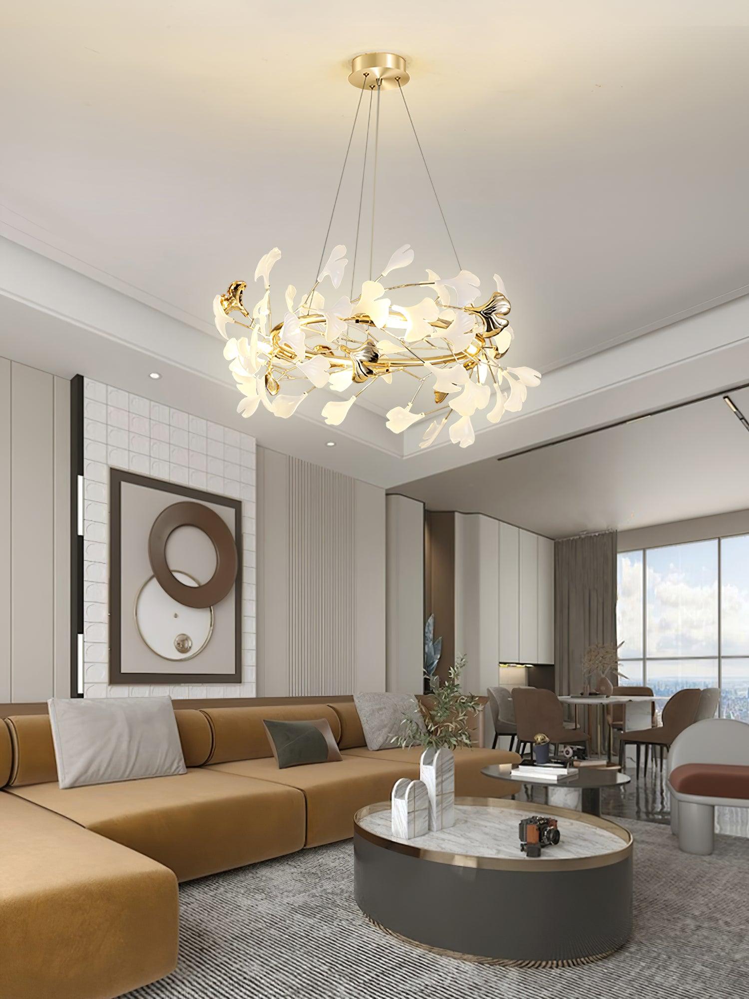 Gingko Chandelier U - Blowlighting