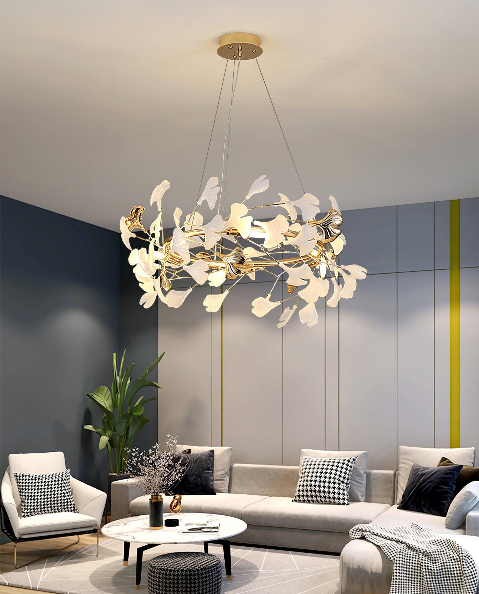 Gingko Chandelier U - Blowlighting