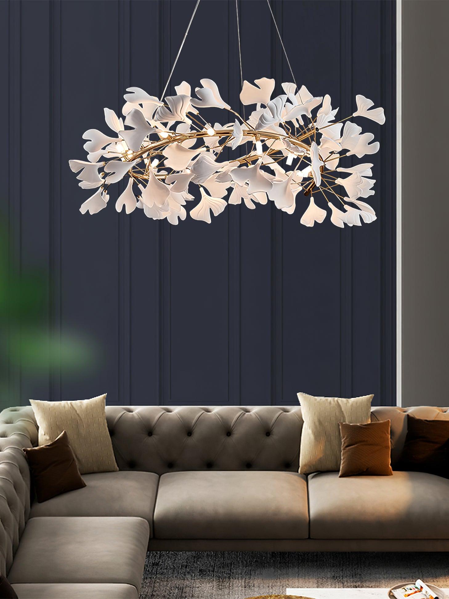 Gingko Chandelier U - Blowlighting