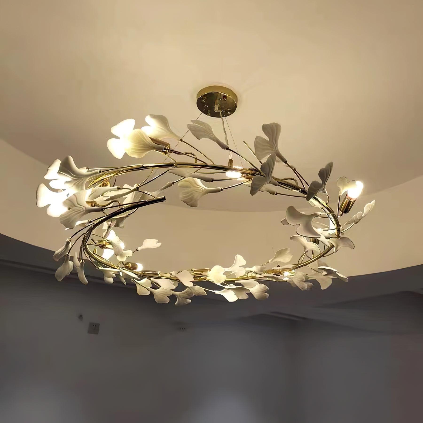 Gingko Chandelier U - Blowlighting