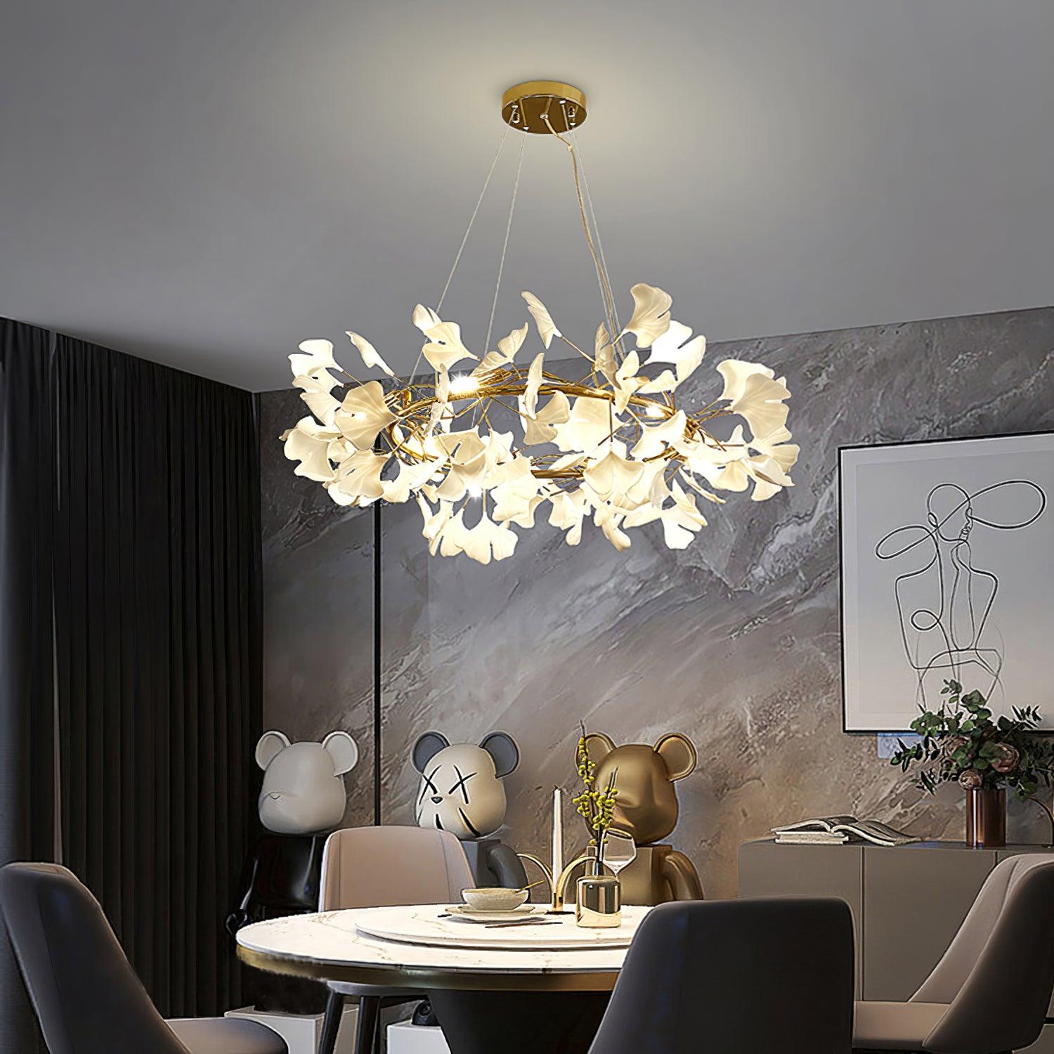 Gingko Chandelier O - Blowlighting