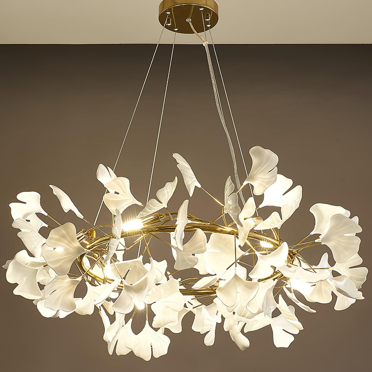 Gingko Chandelier O - Blowlighting