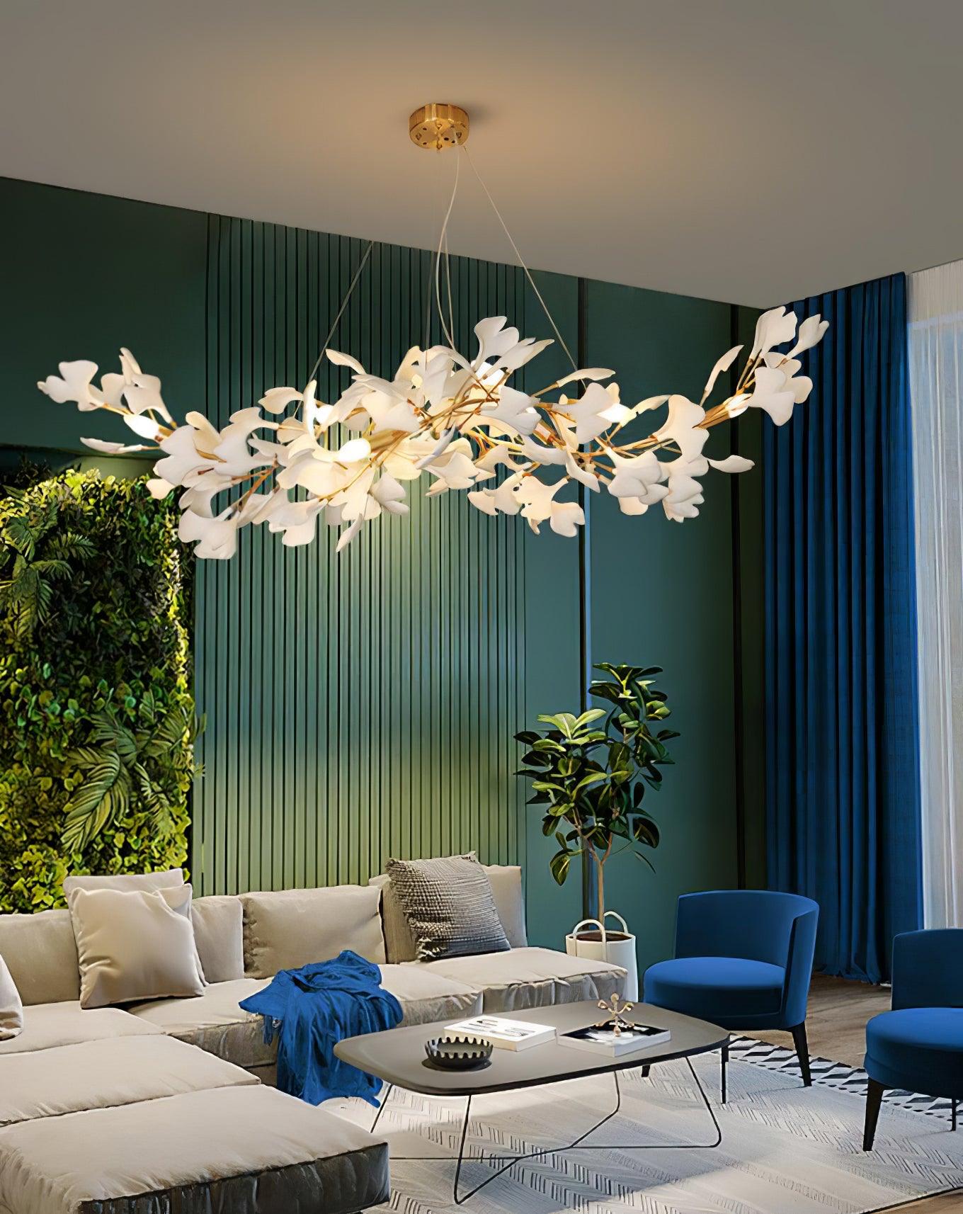Vashayra Floral Capiz Shell Chandelier - Blowlighting