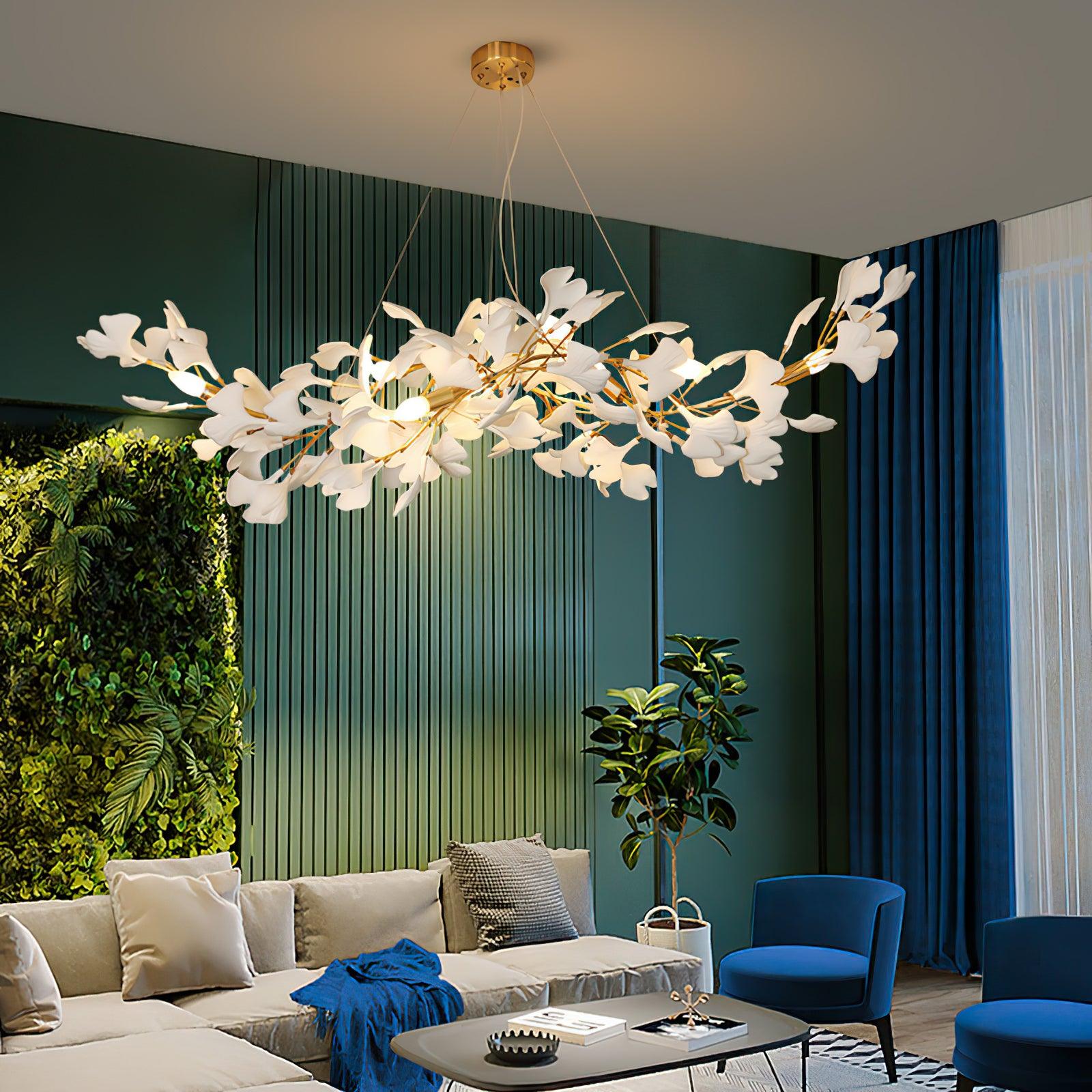 Vashayra Floral Capiz Shell Chandelier - Blowlighting