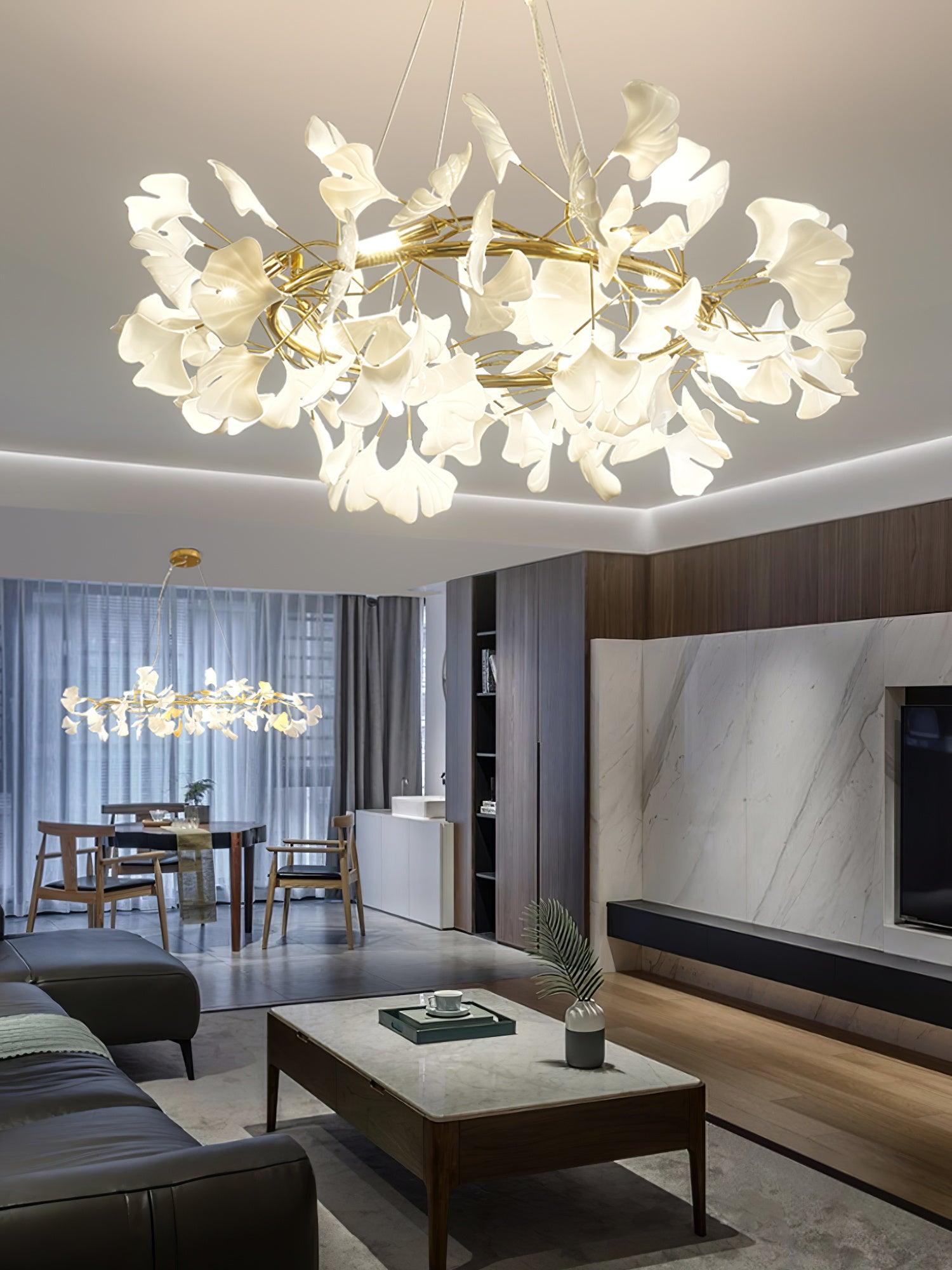Gingko Chandelier M - Blowlighting