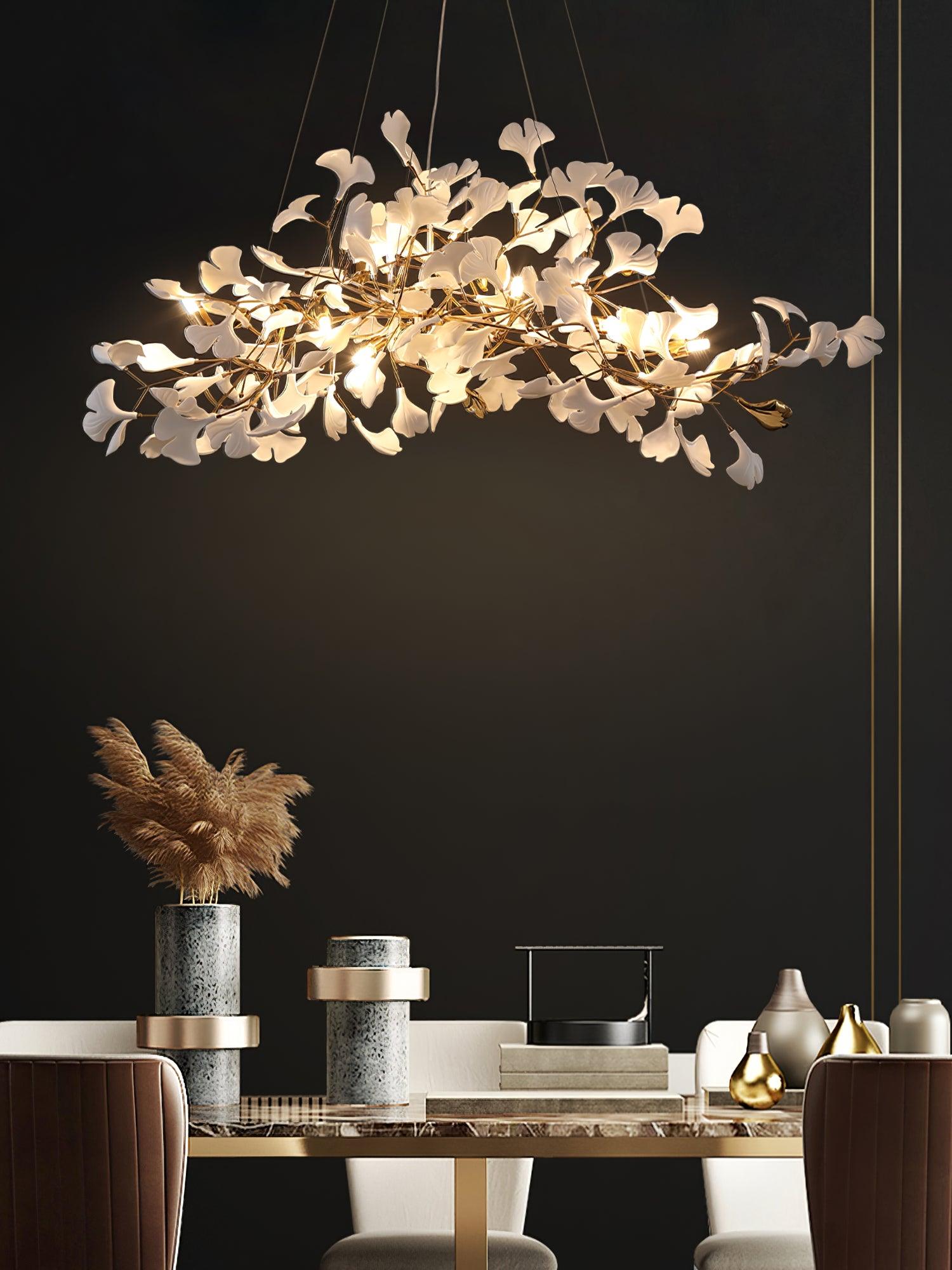Gingko Chandelier N - Blowlighting