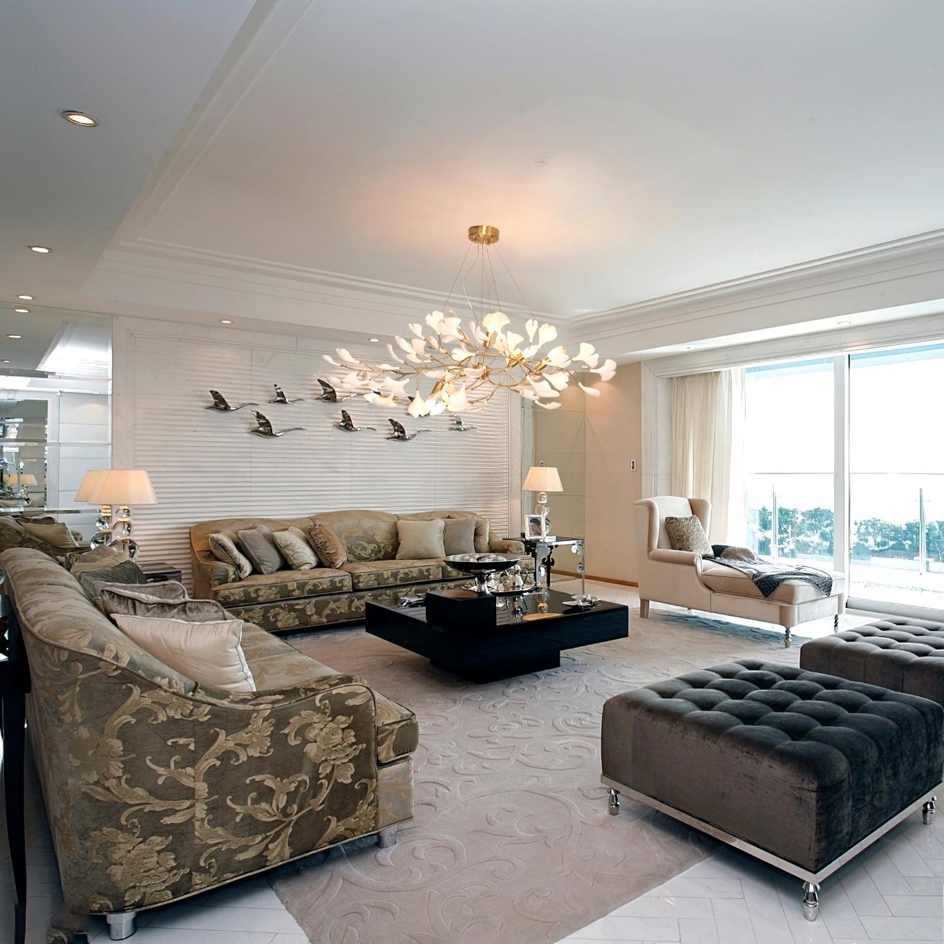 Gingko Chandelier N - Blowlighting
