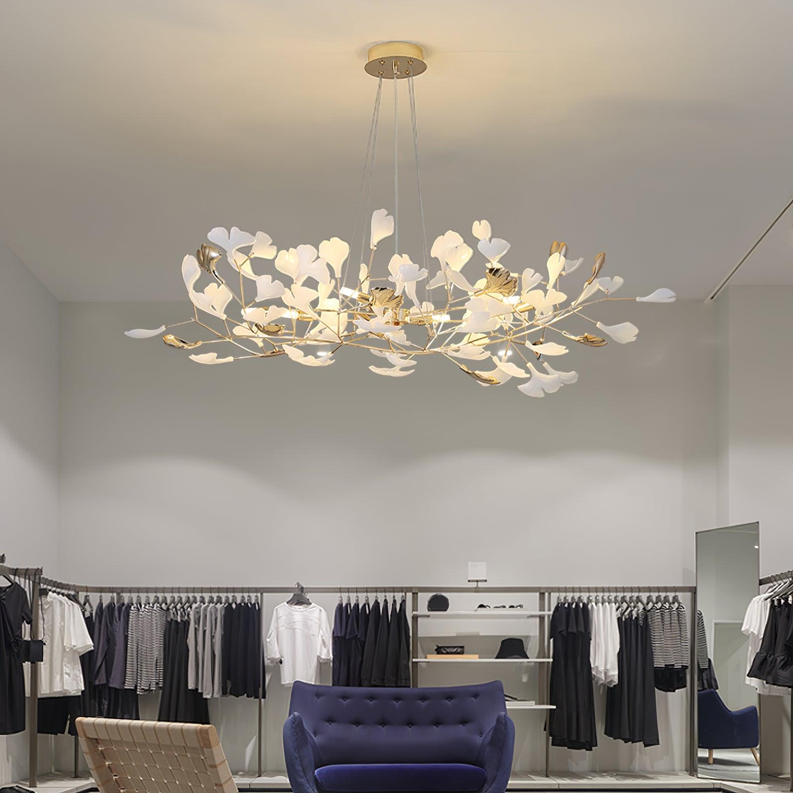 Gingko Chandelier N - Blowlighting