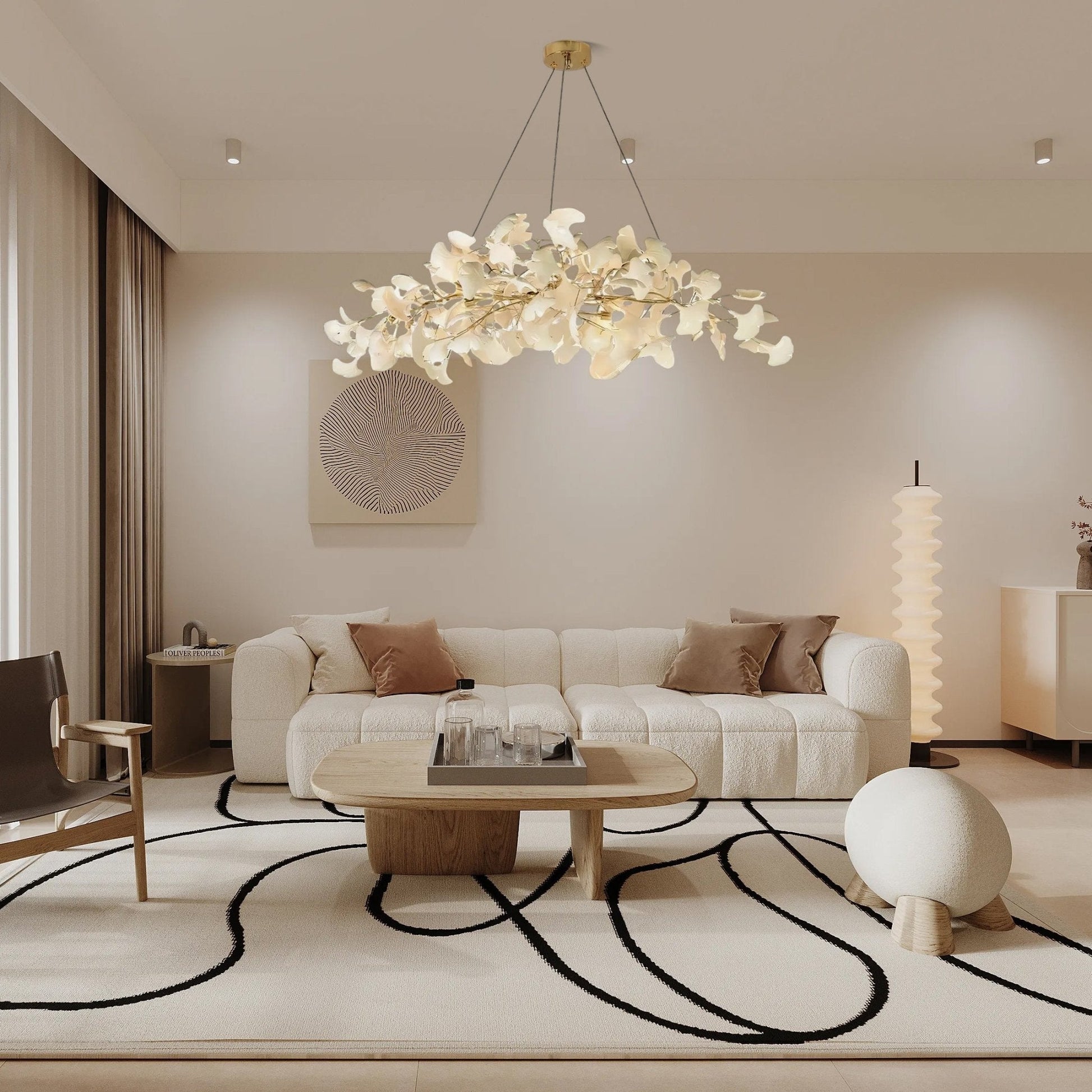 Gingko Chandelier N - Blowlighting