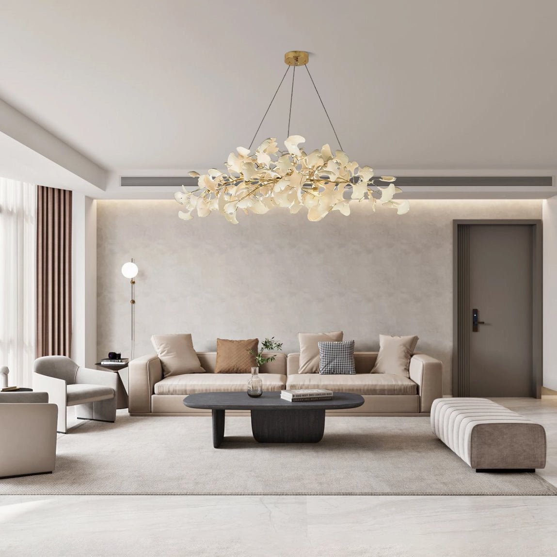 Gingko Chandelier N - Blowlighting