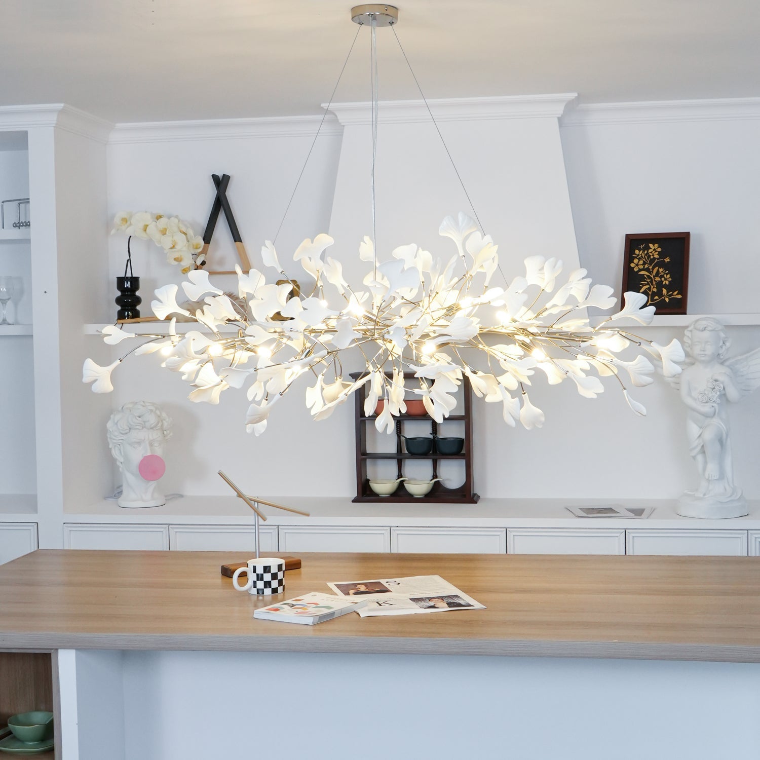 Gingko Chandelier N - Blowlighting