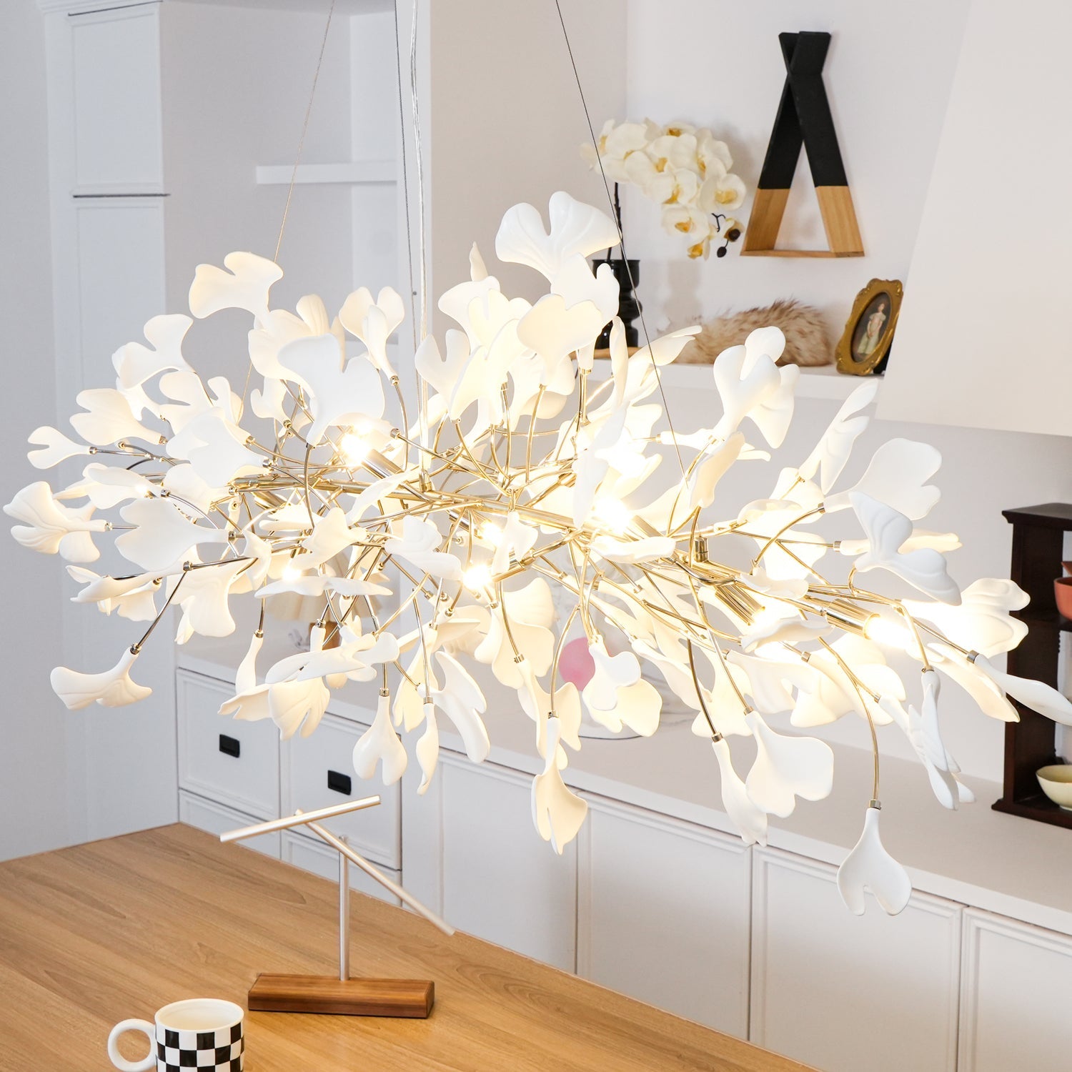Gingko Chandelier N - Blowlighting