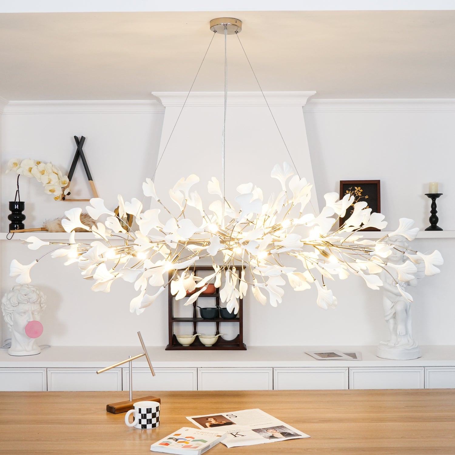 Gingko Chandelier N - Blowlighting